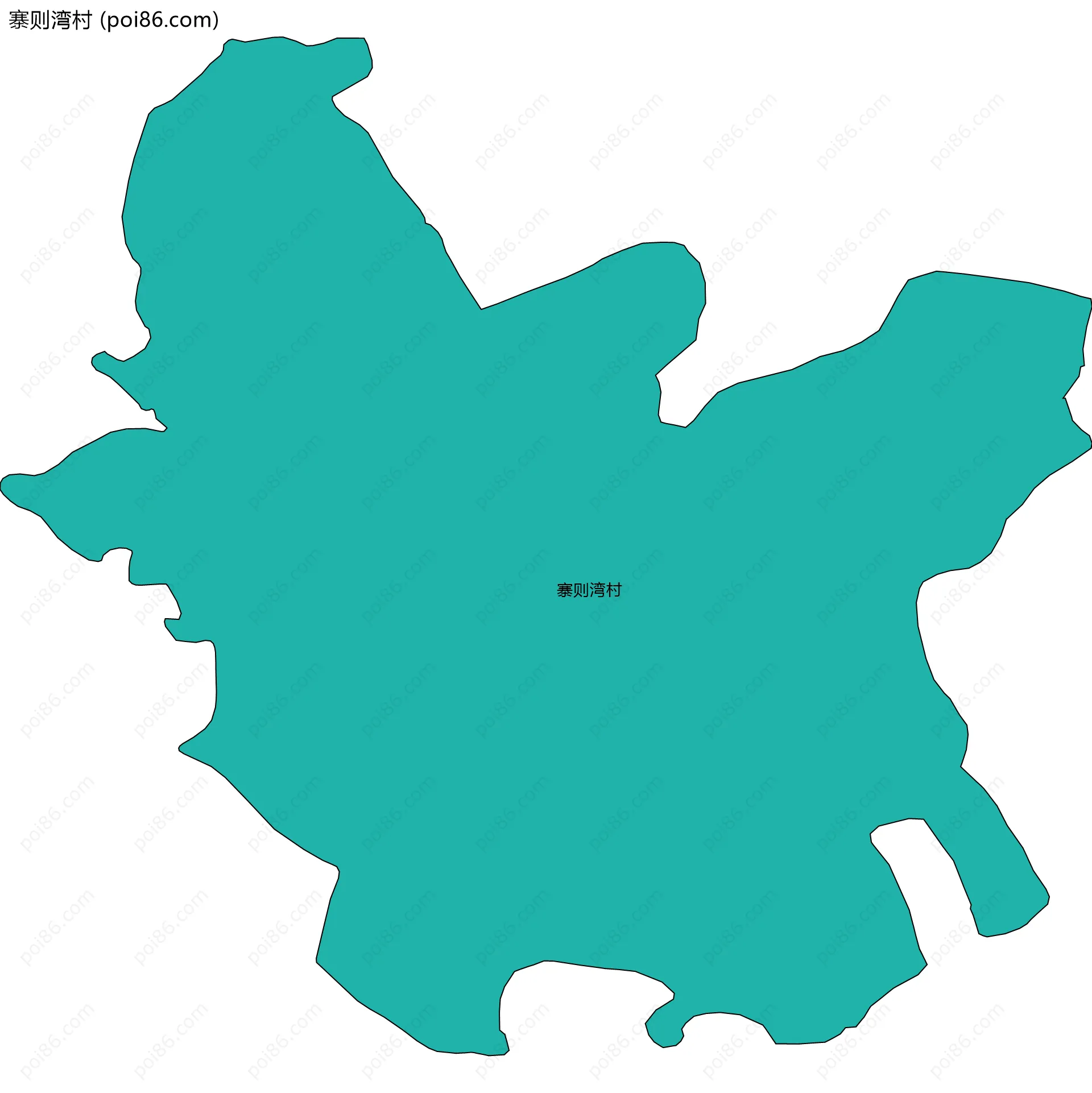 寨则湾村边界地图