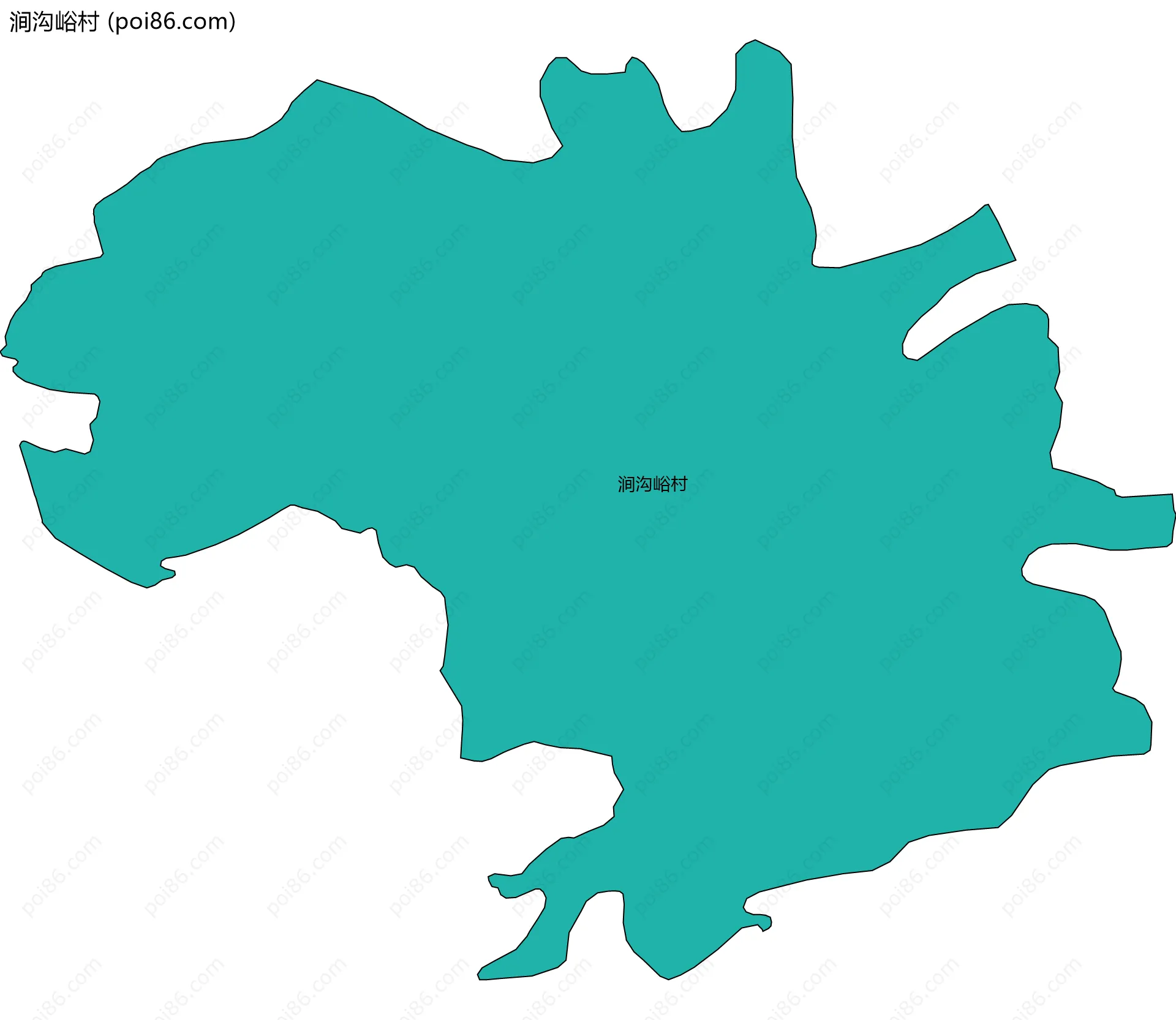 涧沟峪村边界地图