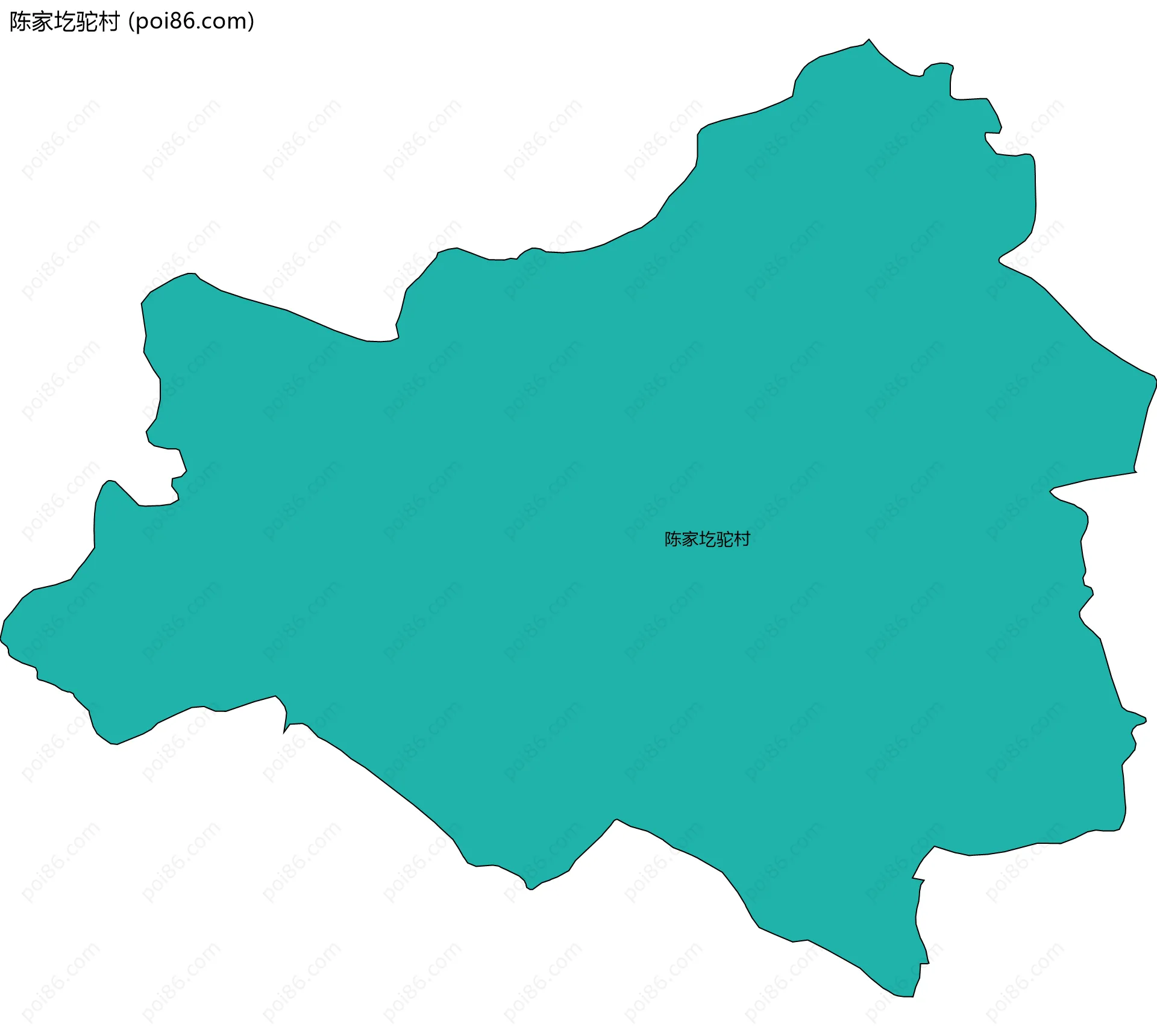 陈家圪驼村边界地图