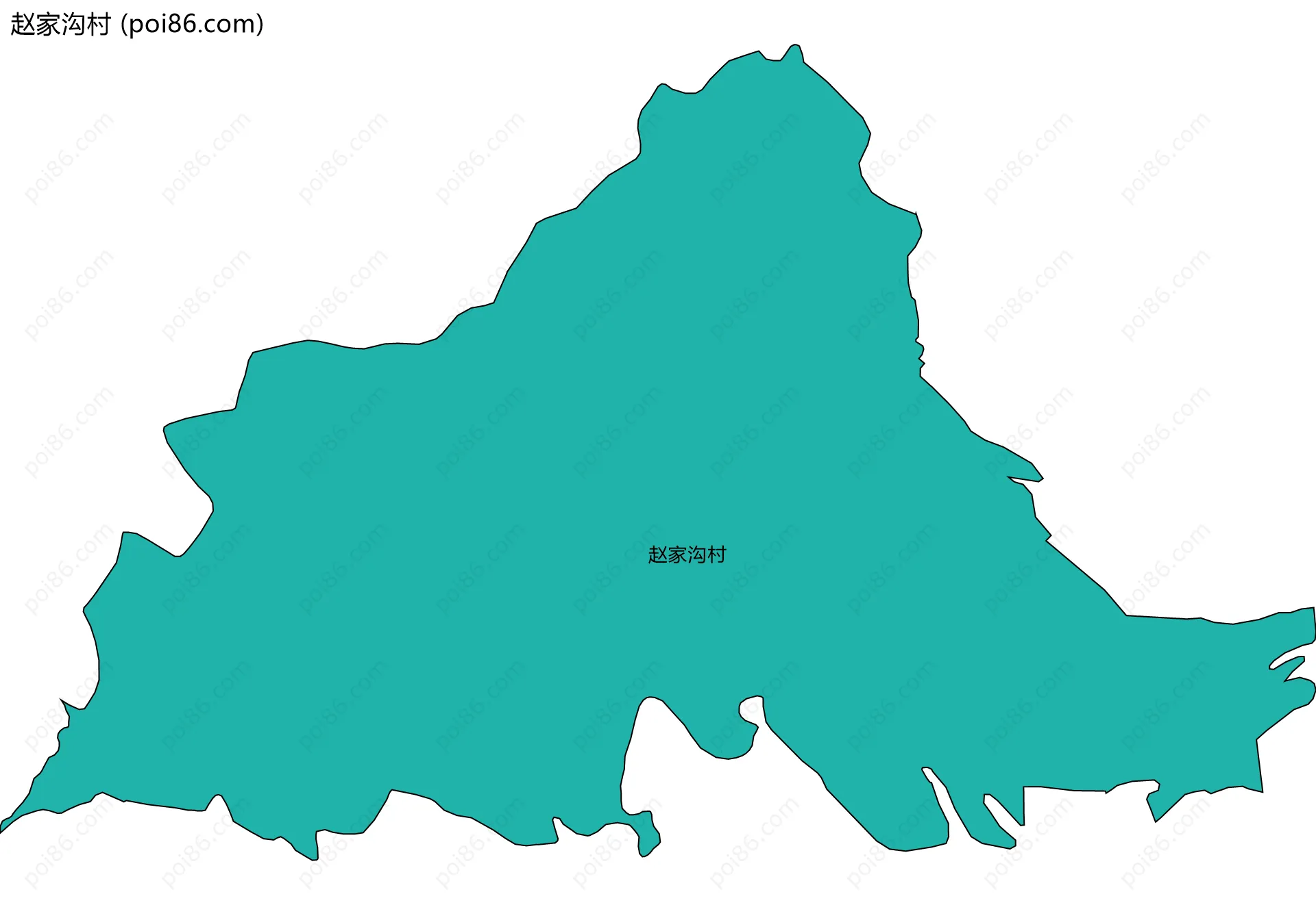 赵家沟村边界地图