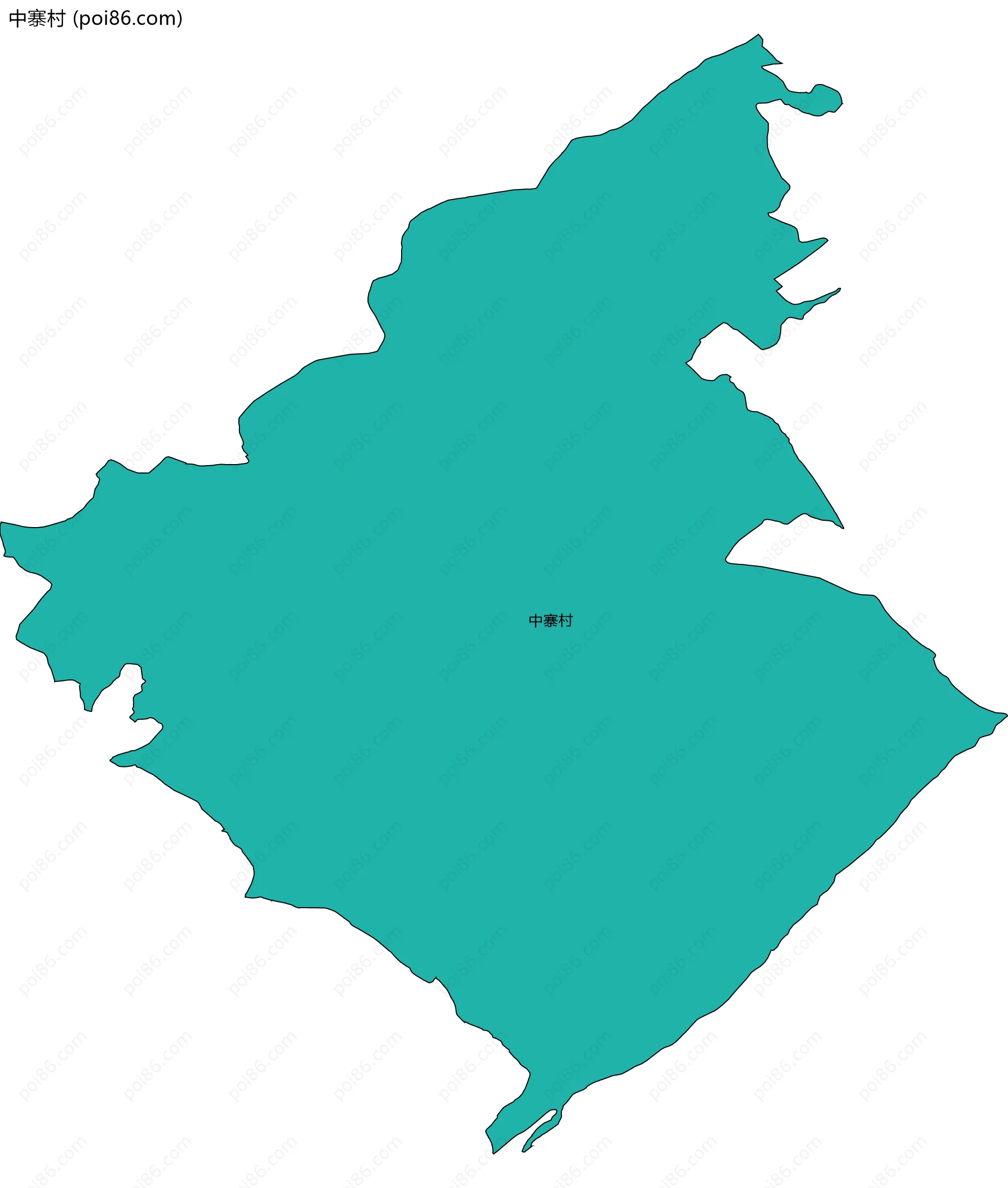 中寨村边界地图