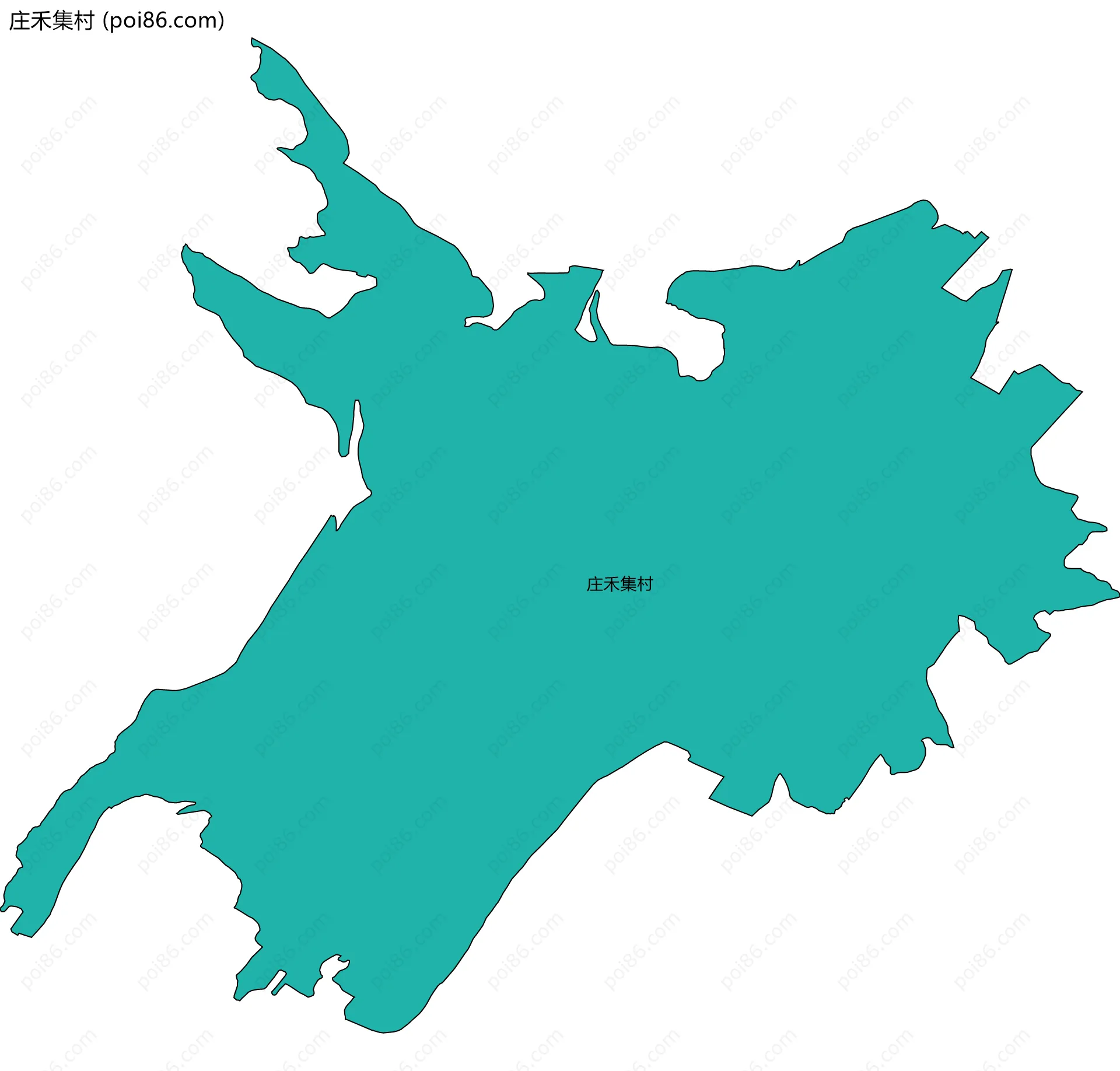 庄禾集村边界地图