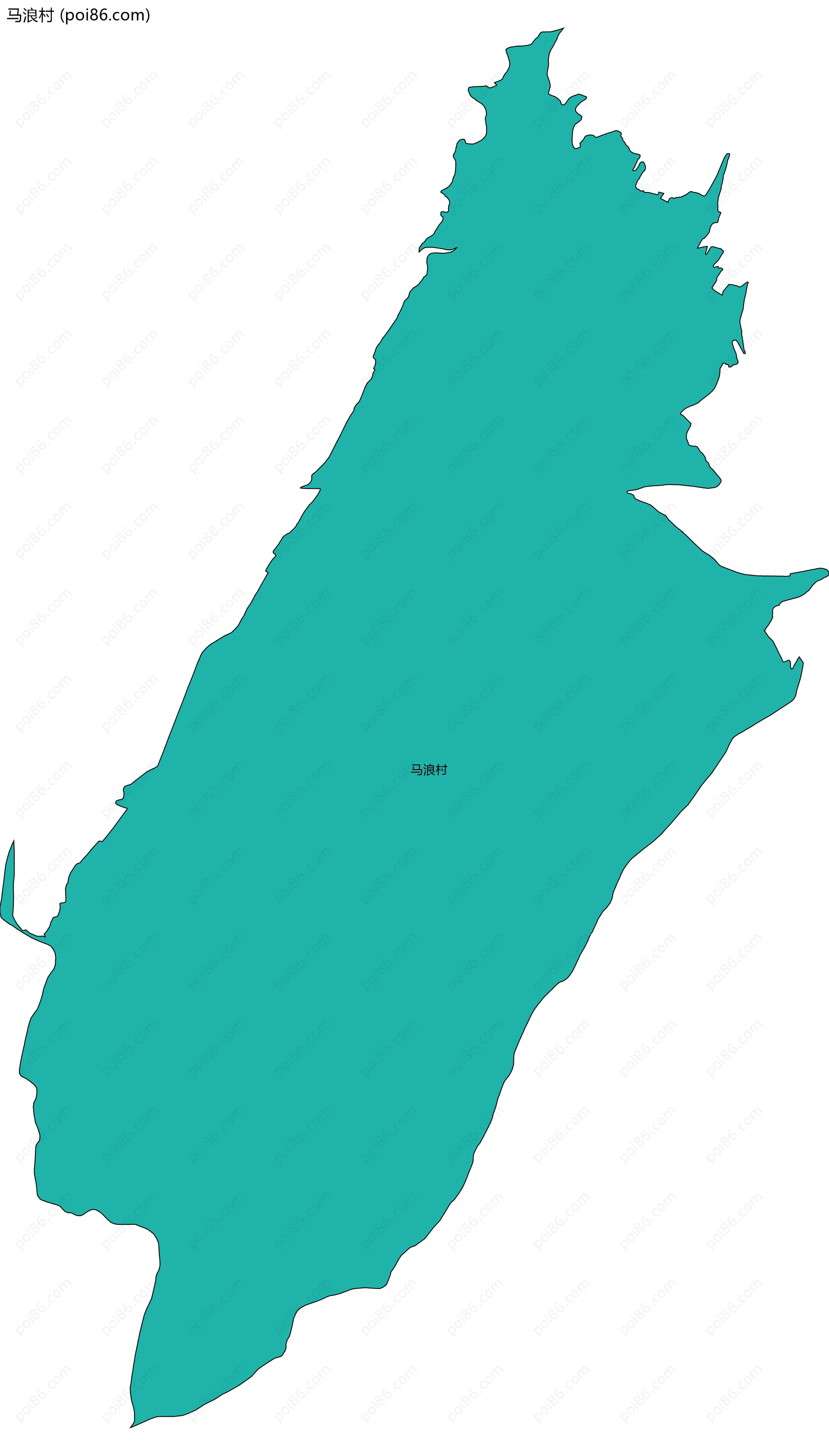 马浪村边界地图