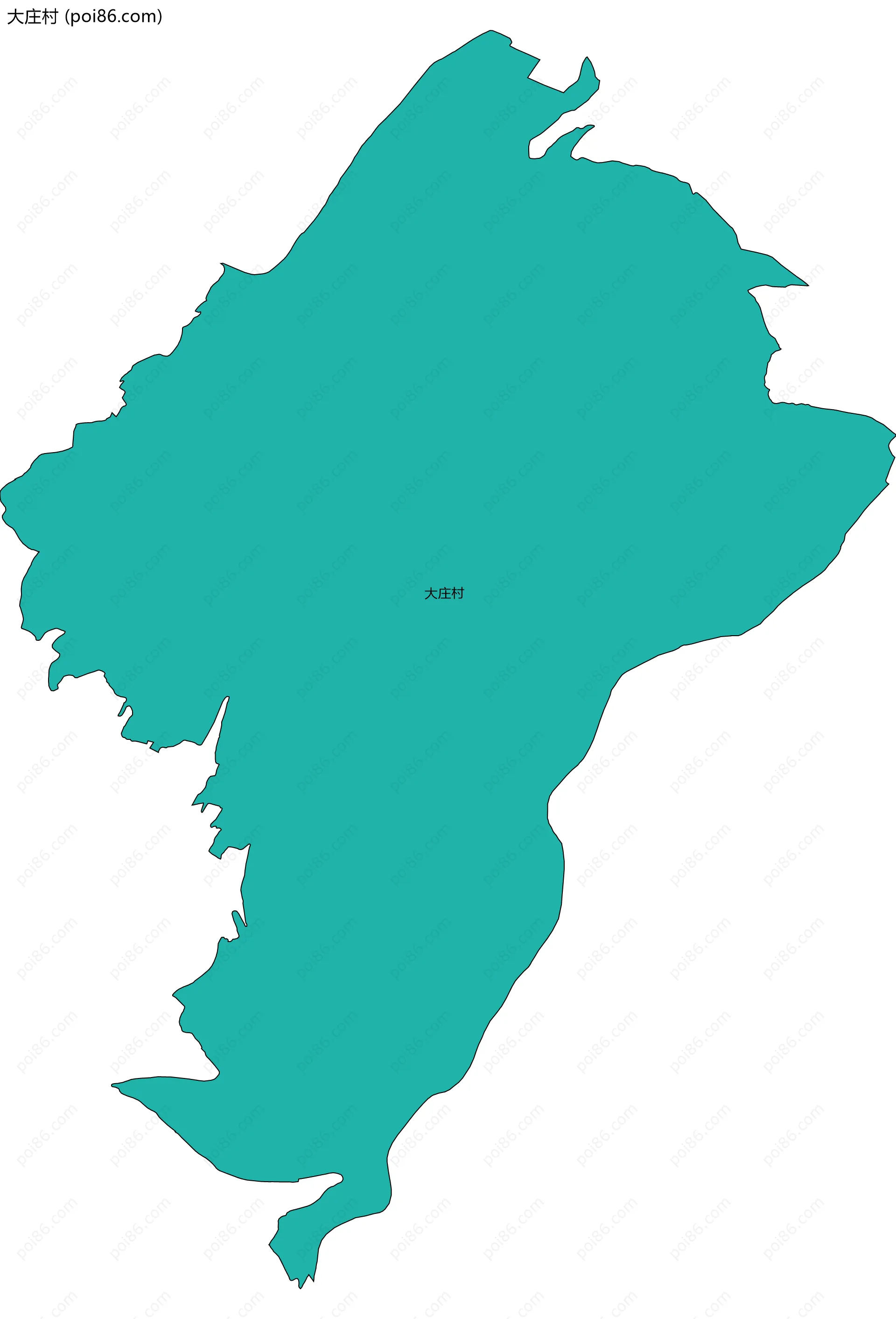 大庄村边界地图