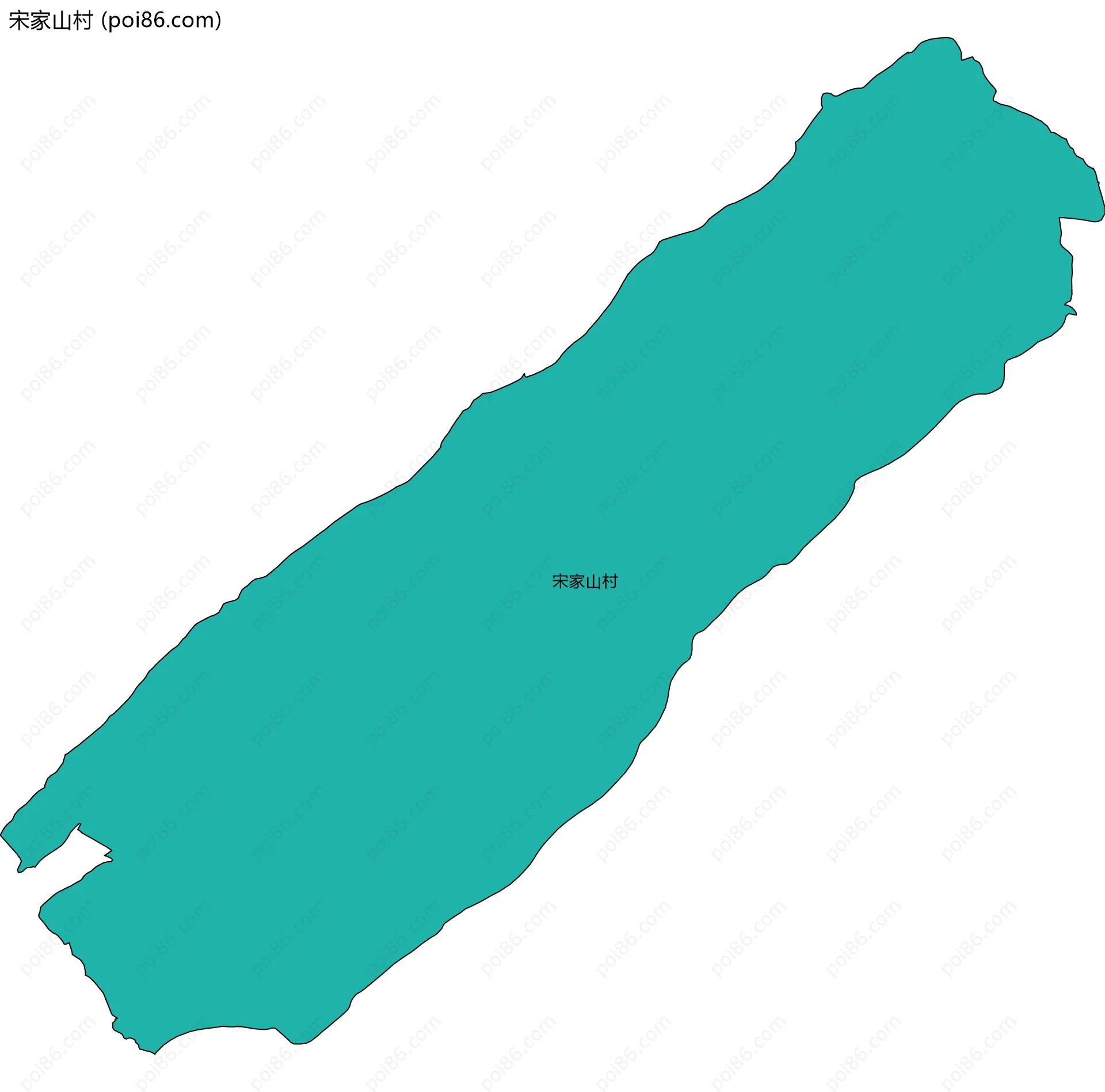 宋家山村边界地图