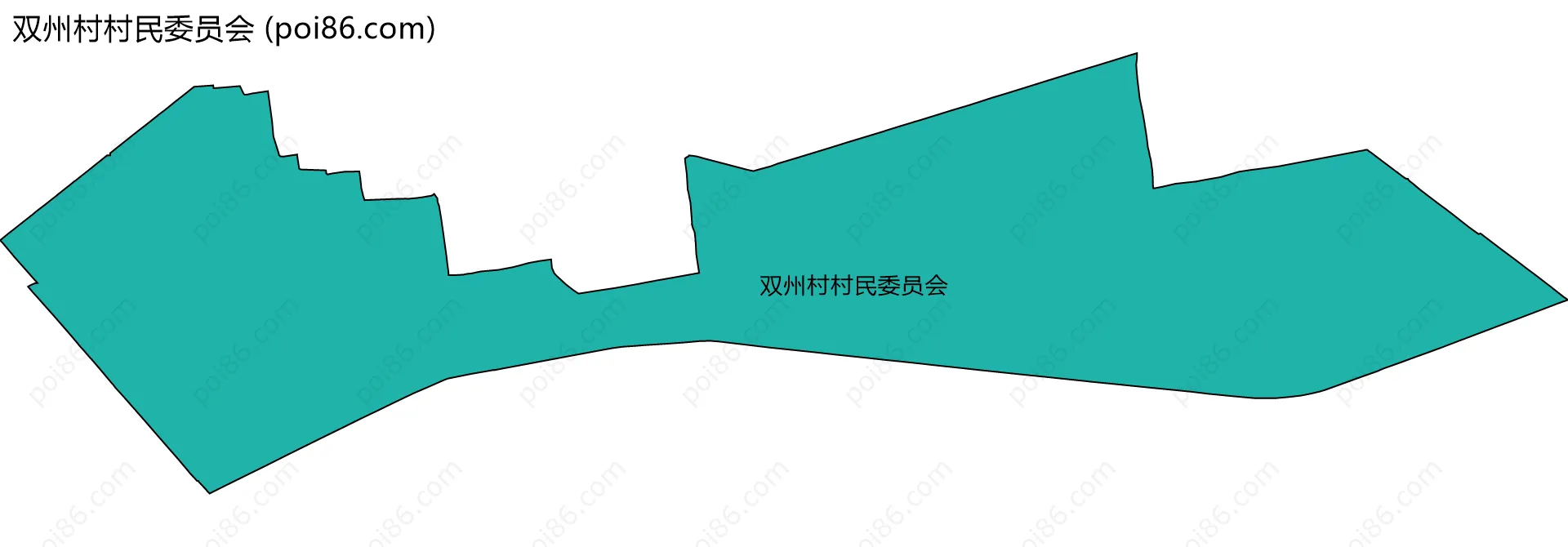 双州村村民委员会边界地图