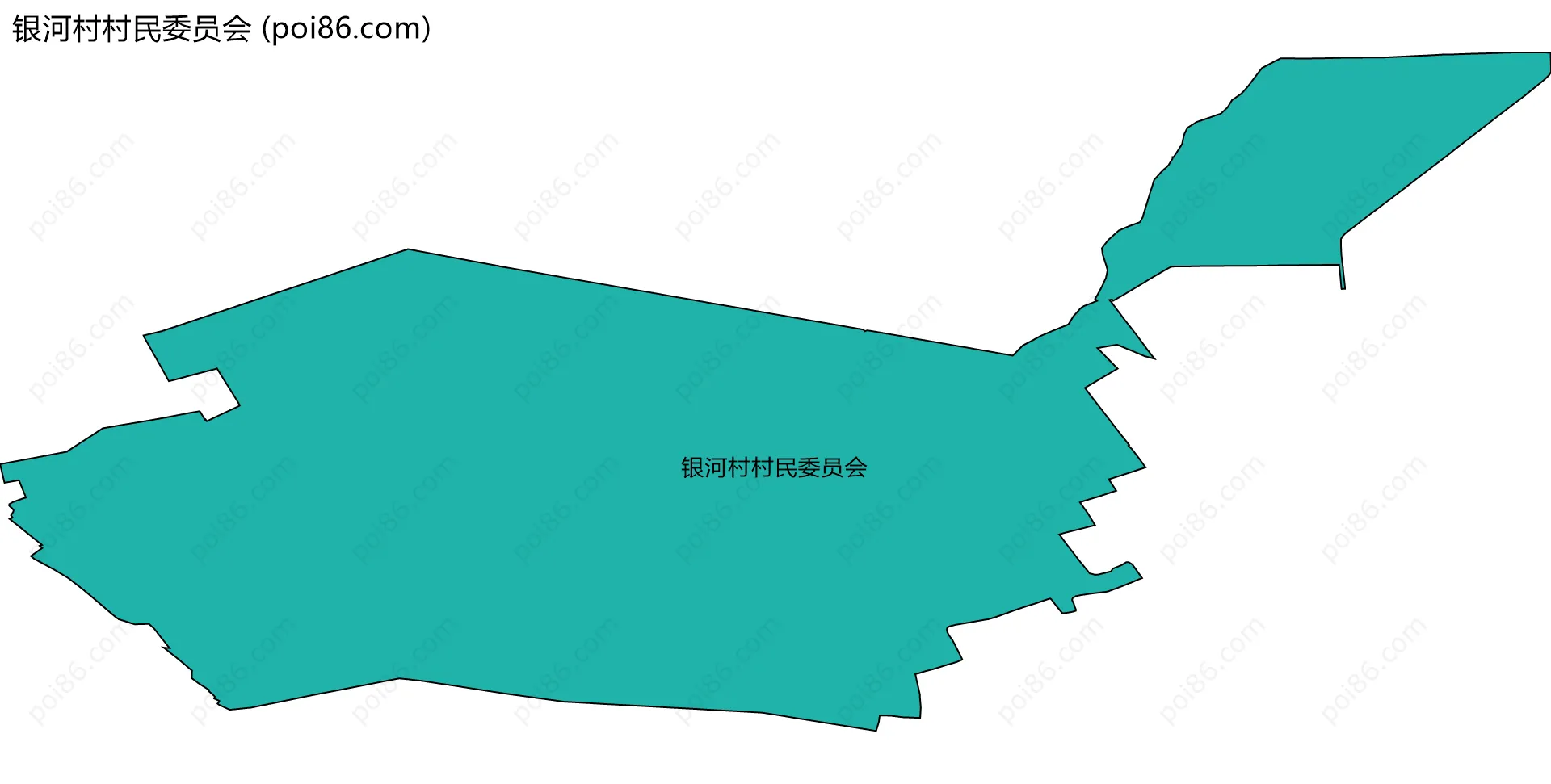 银河村村民委员会边界地图