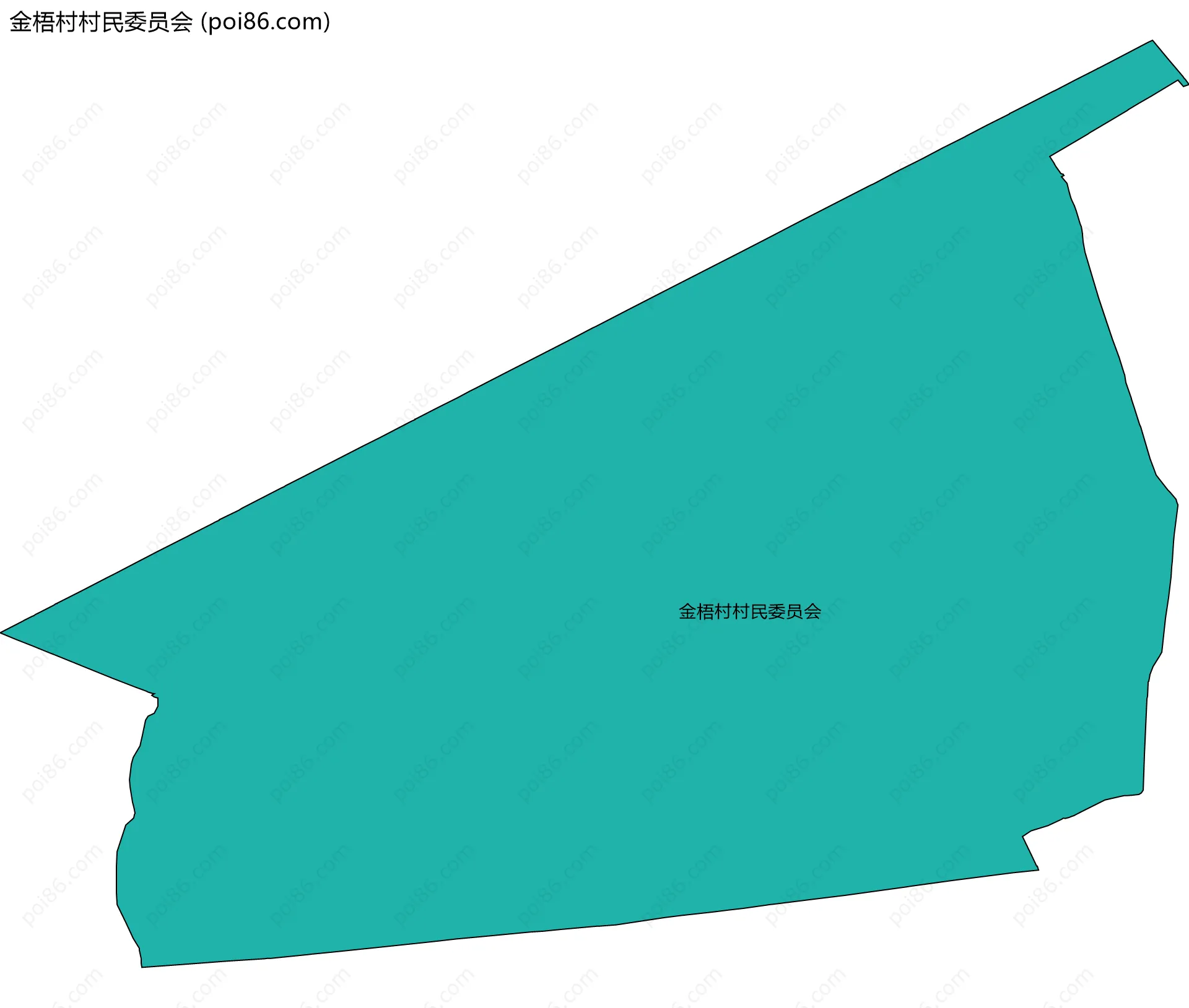 金梧村村民委员会边界地图