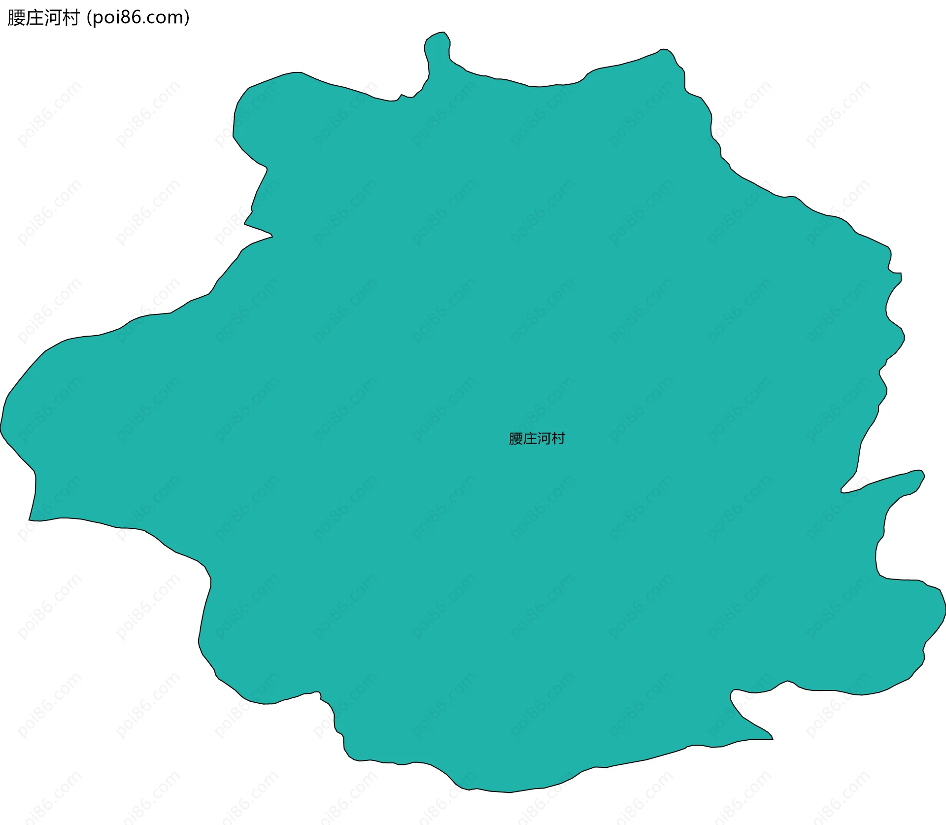 腰庄河村边界地图