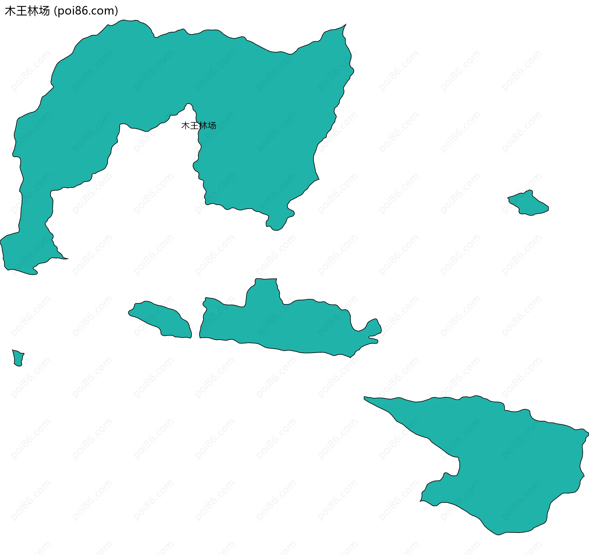 木王林场边界地图