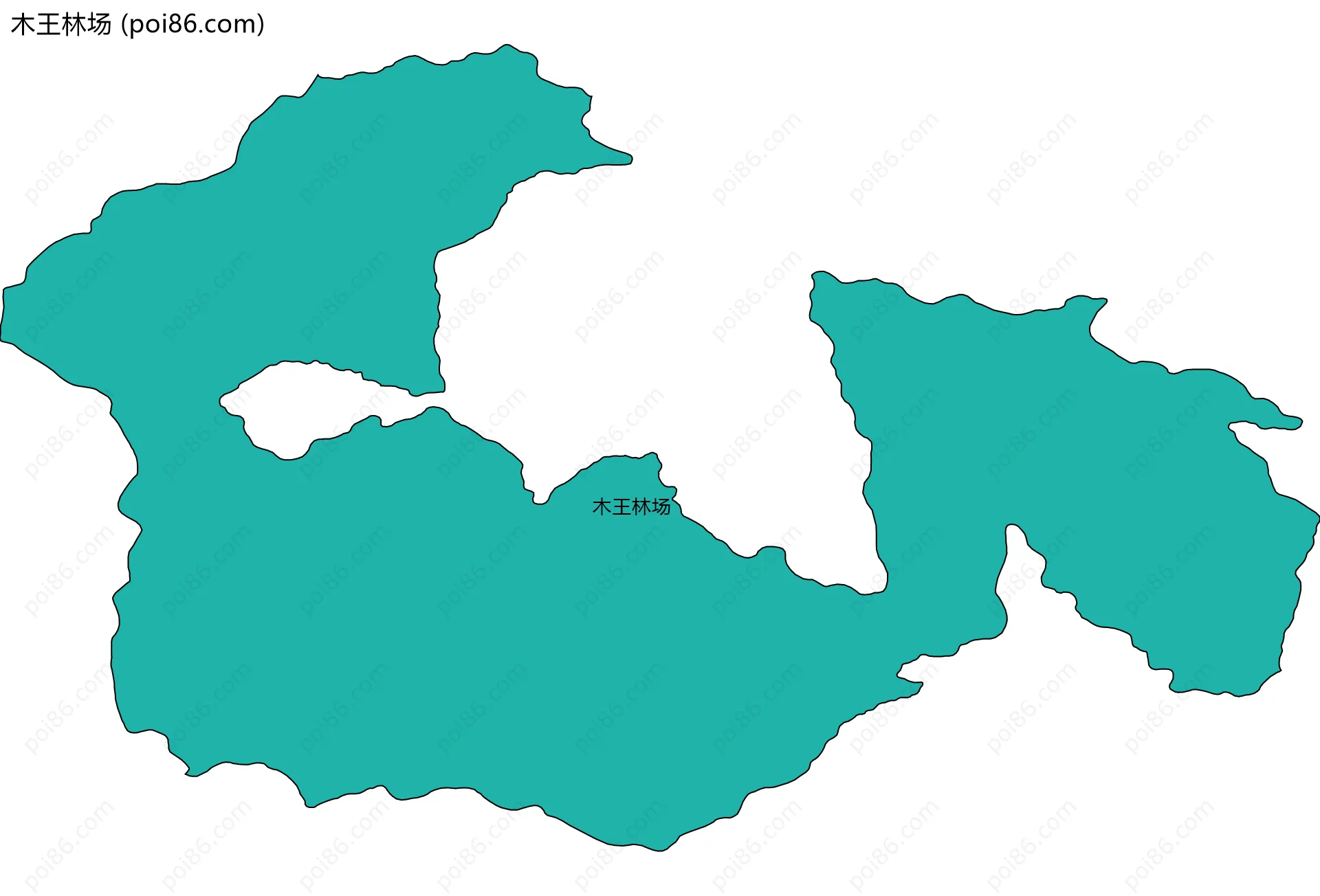 木王林场边界地图