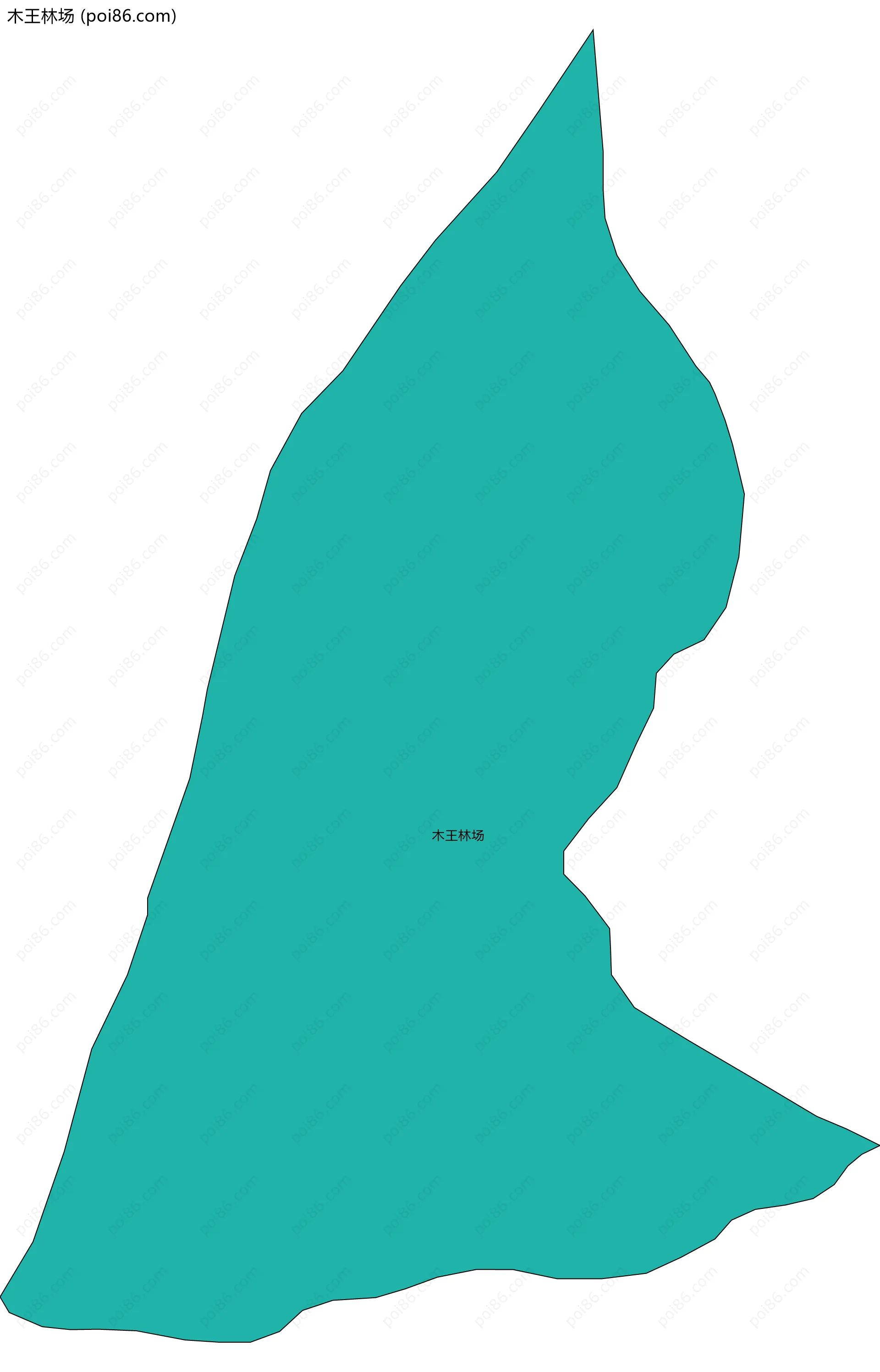 木王林场边界地图