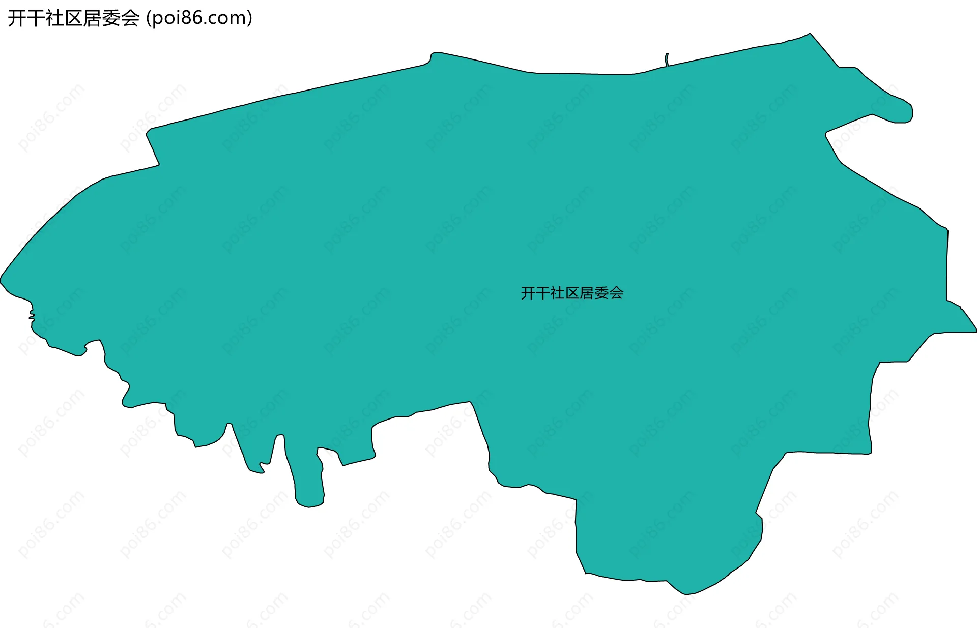 开干社区居委会边界地图