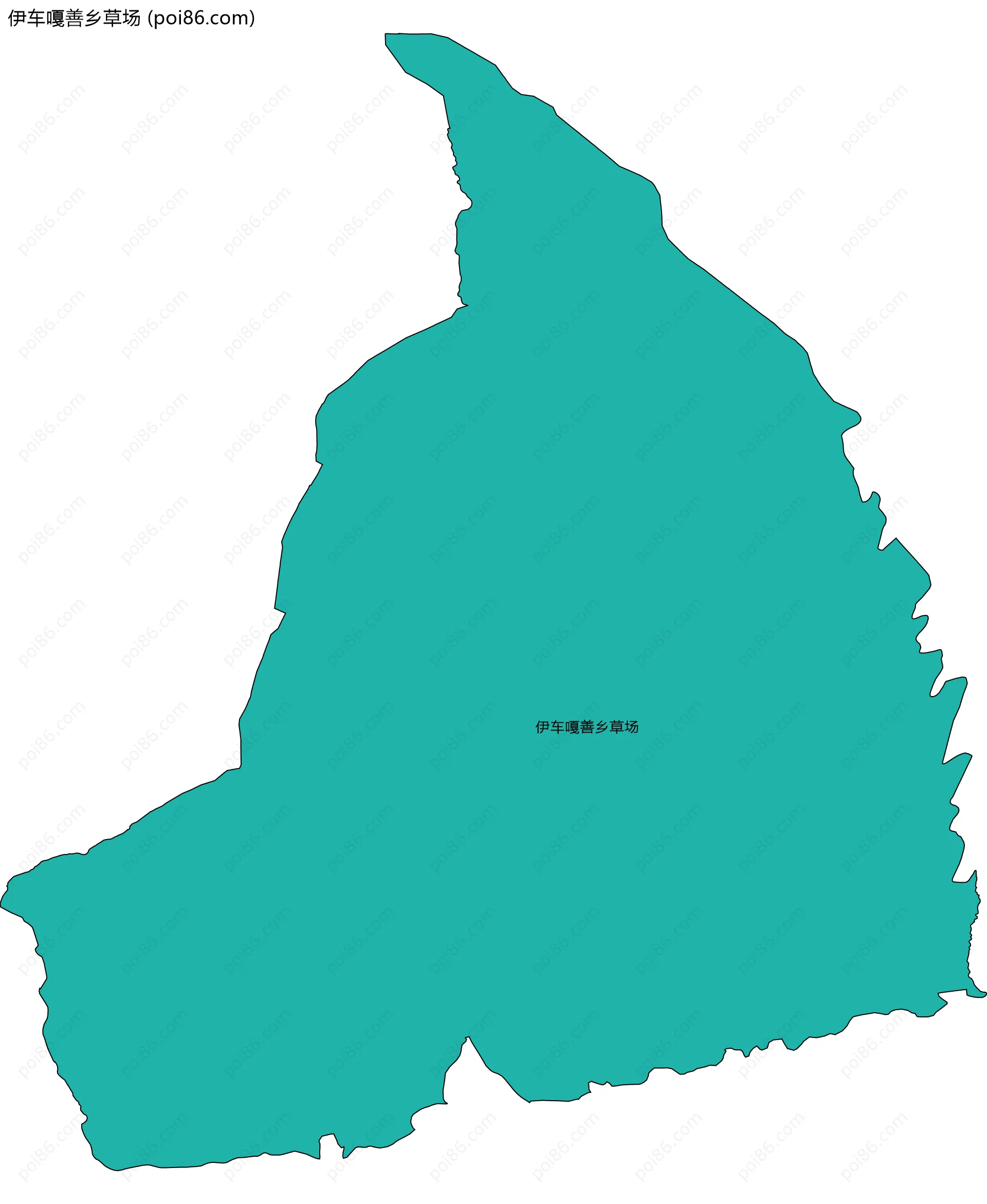 伊车嘎善乡草场边界地图
