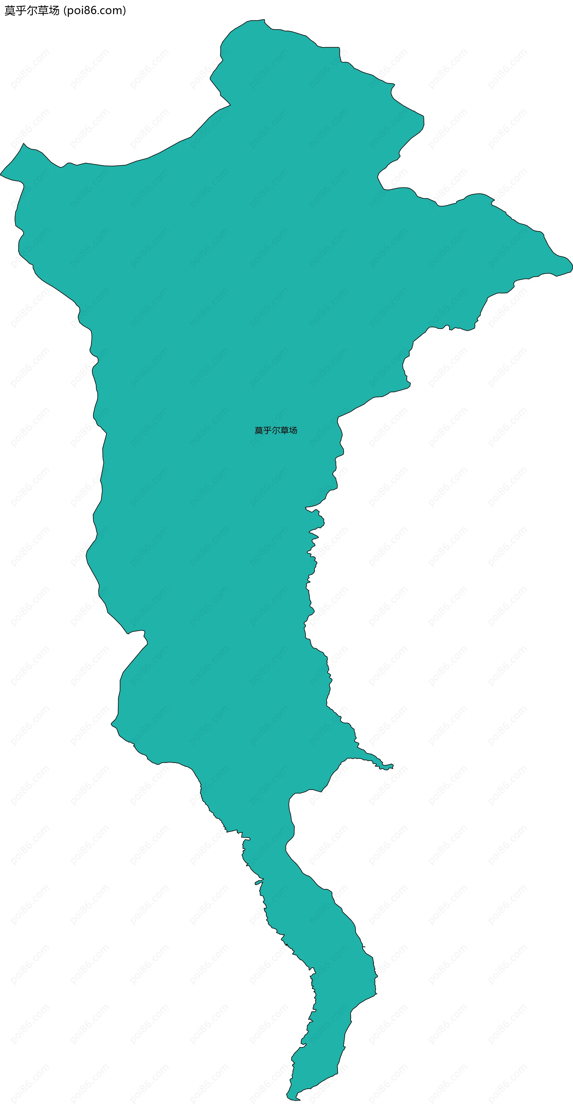 莫乎尔草场边界地图