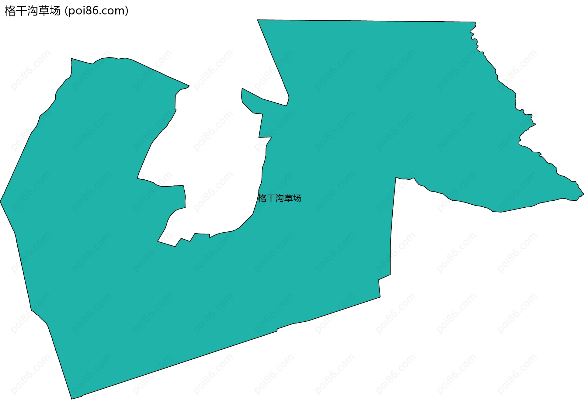 格干沟草场边界地图