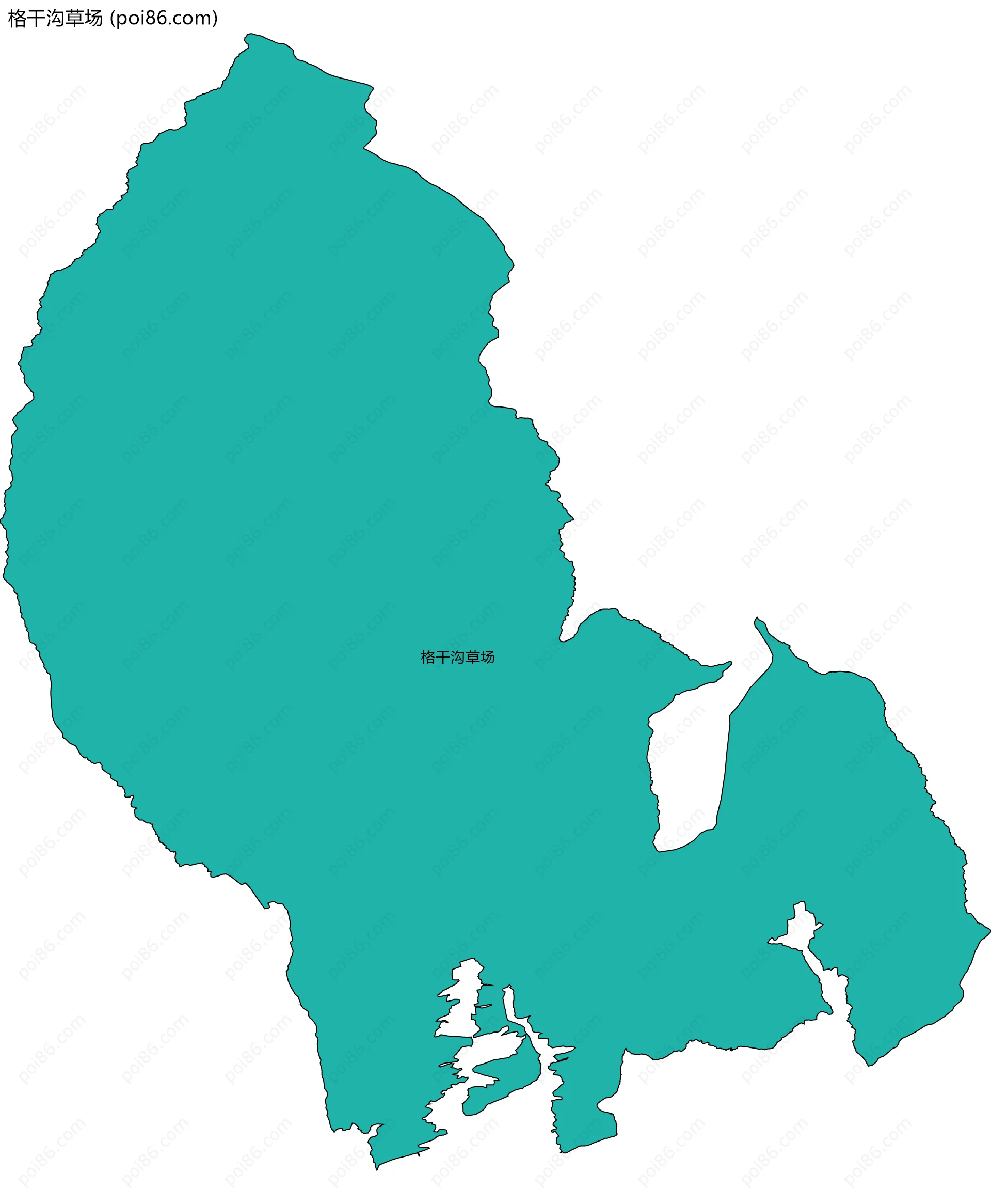 格干沟草场边界地图