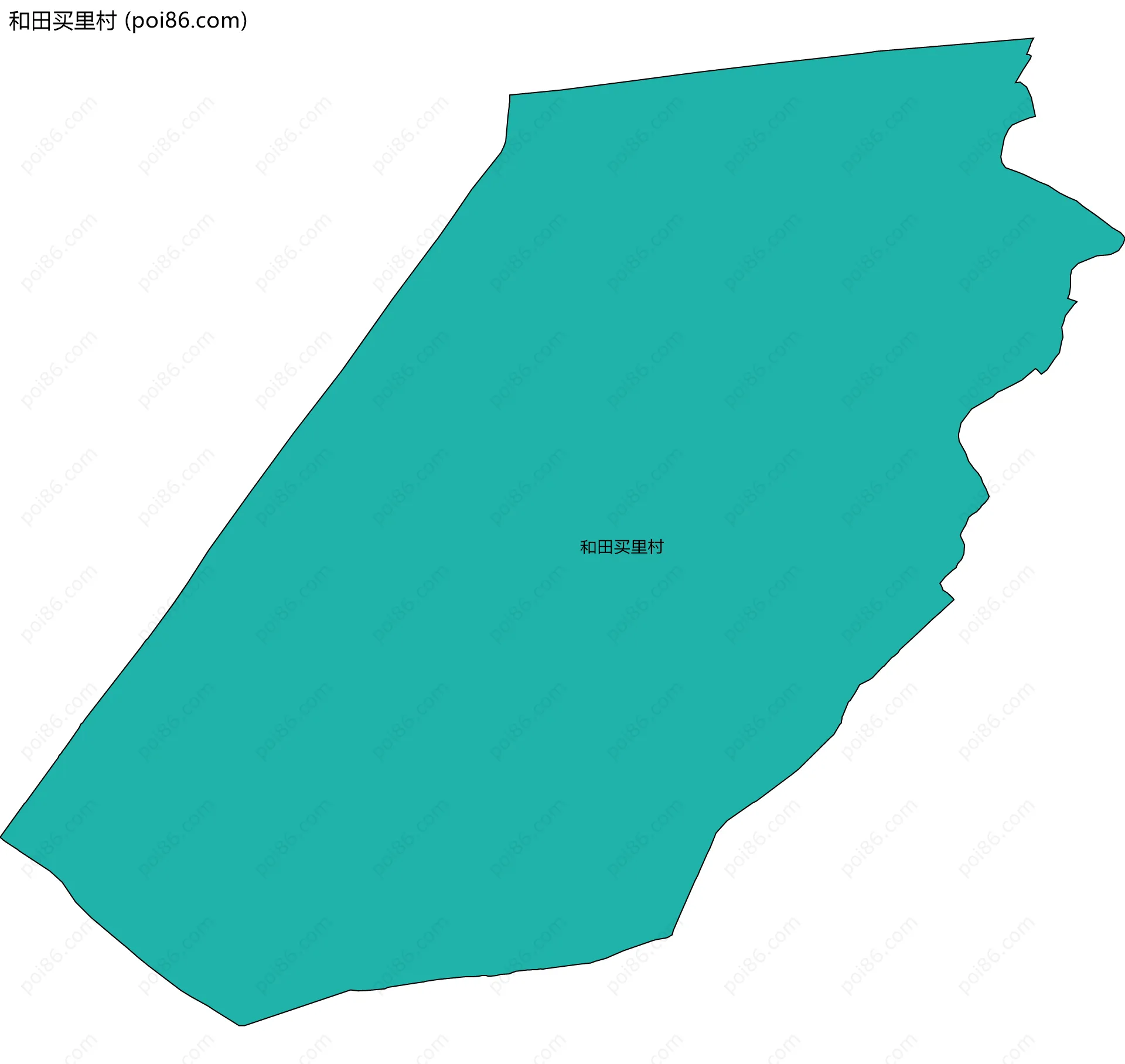 和田买里村边界地图