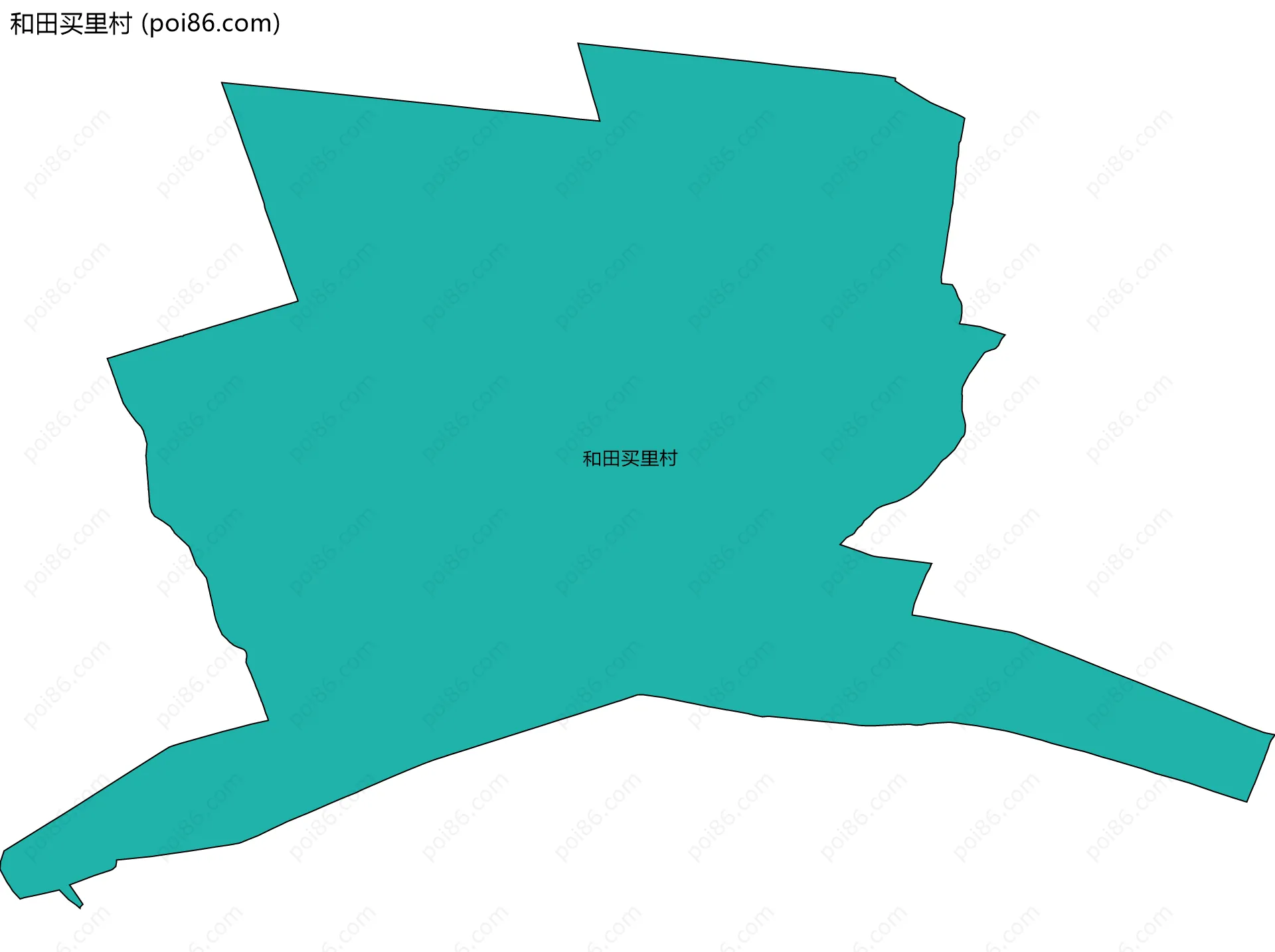 和田买里村边界地图
