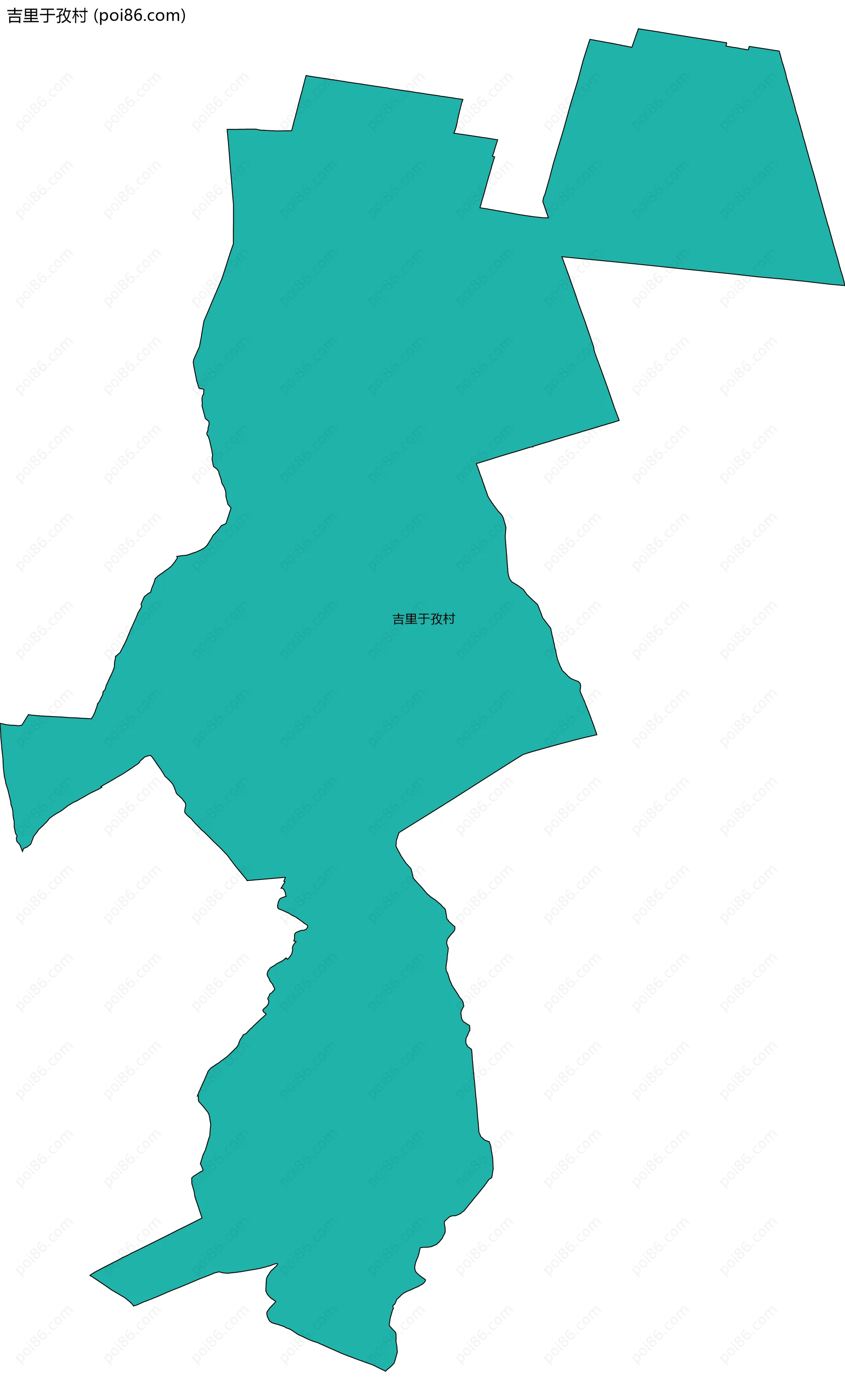 吉里于孜村边界地图