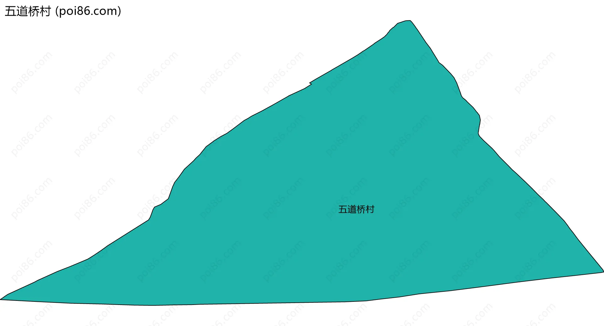 五道桥村边界地图