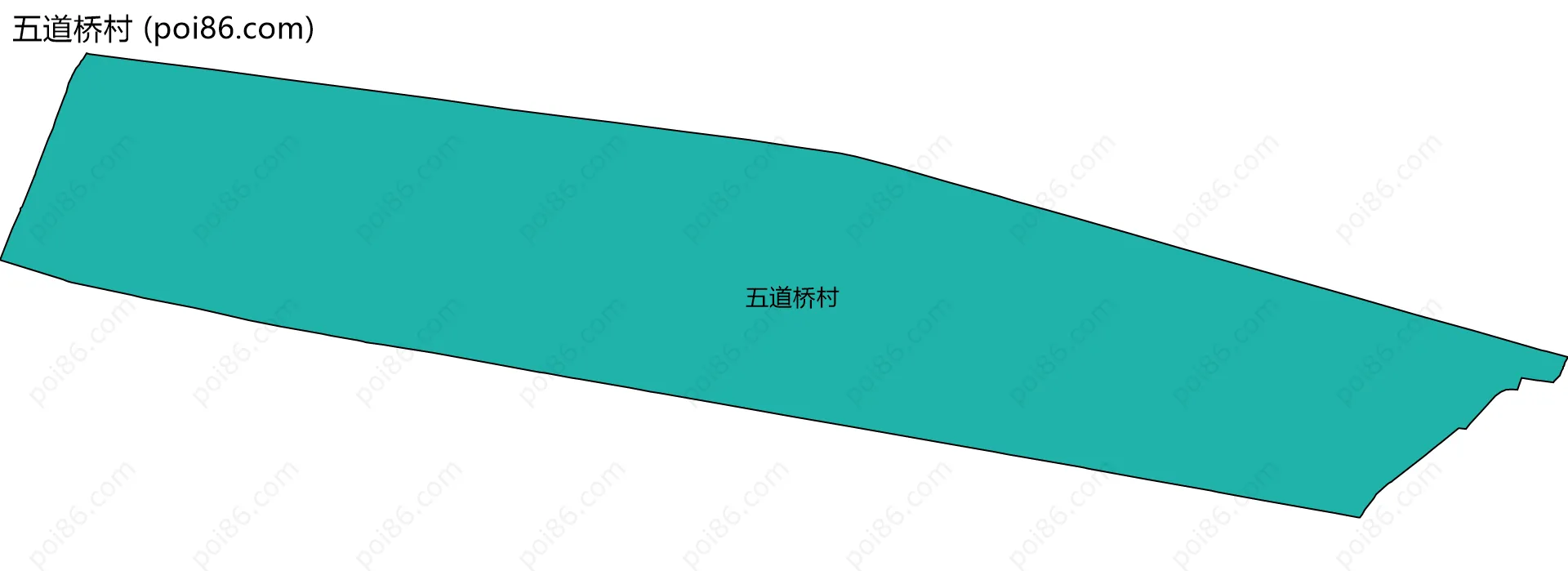 五道桥村边界地图