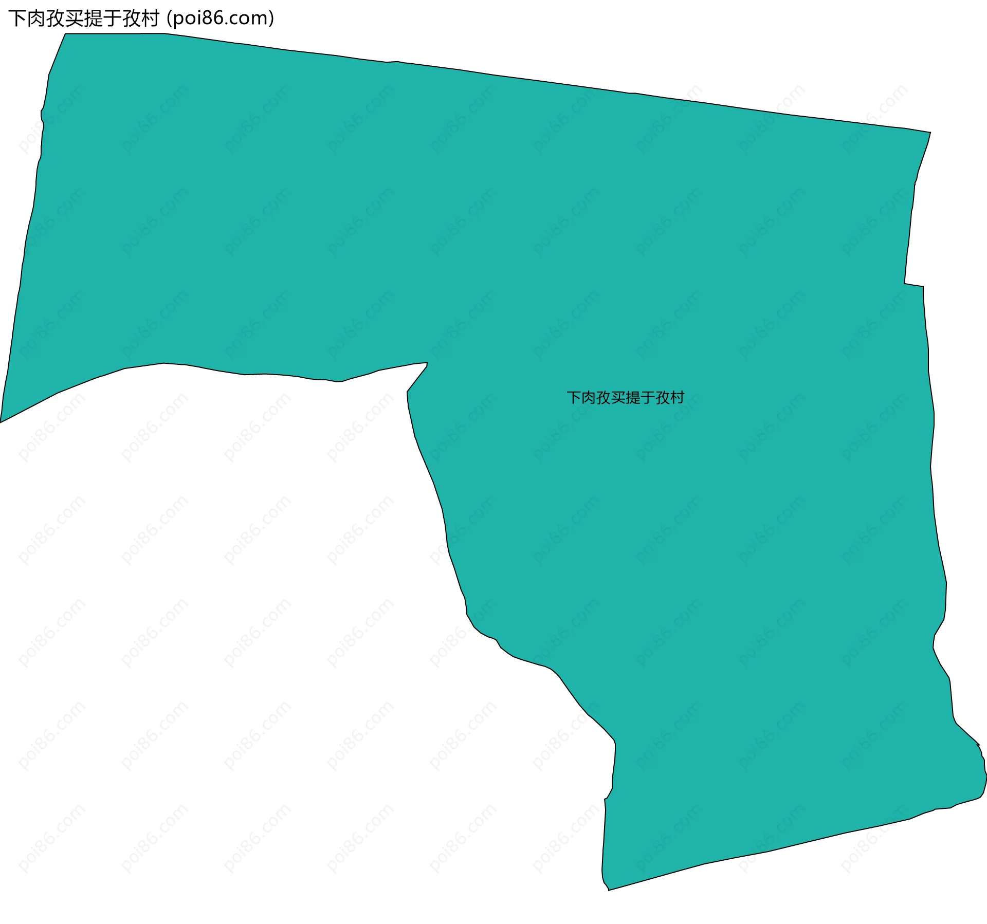 下肉孜买提于孜村边界地图