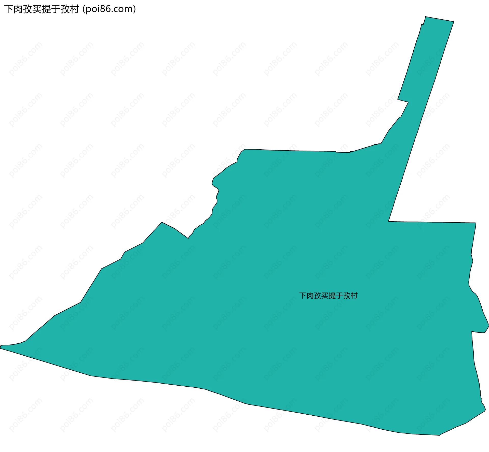 下肉孜买提于孜村边界地图