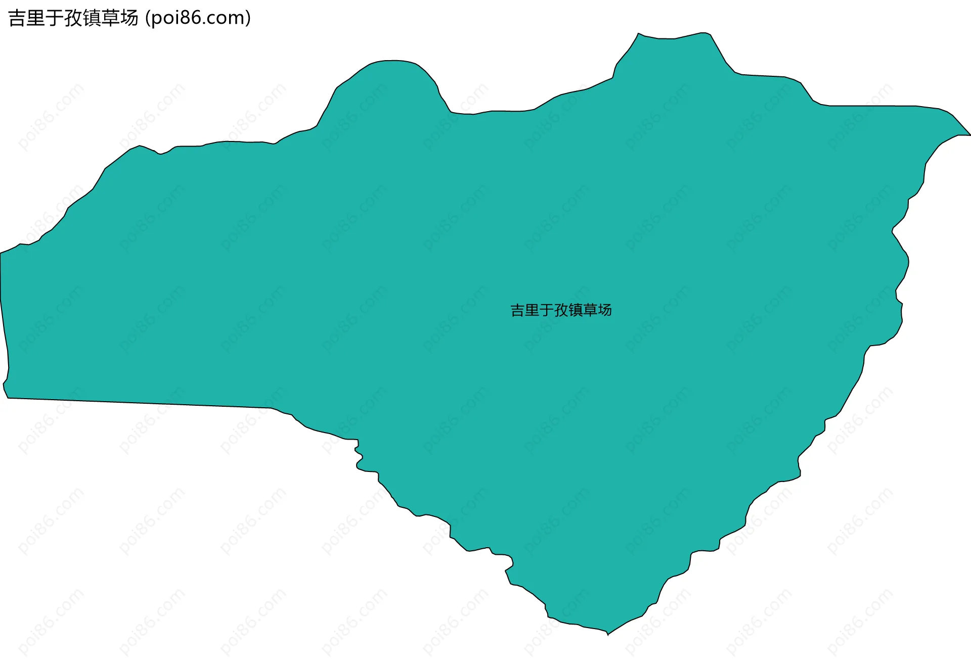 吉里于孜镇草场边界地图