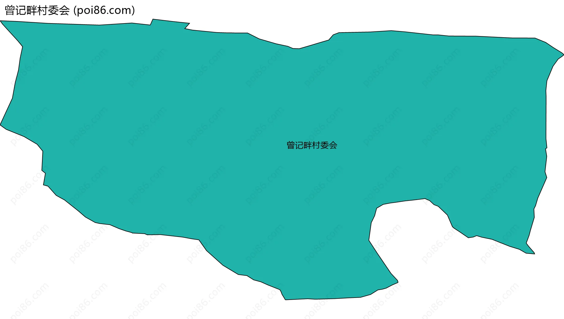 曾记畔村委会边界地图