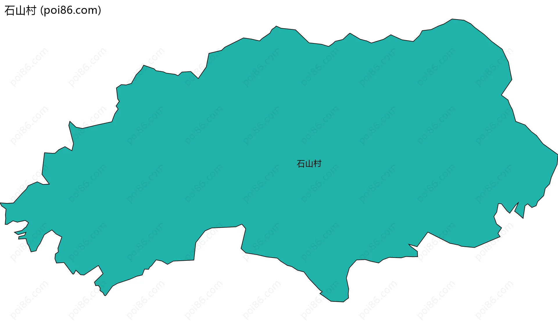石山村边界地图