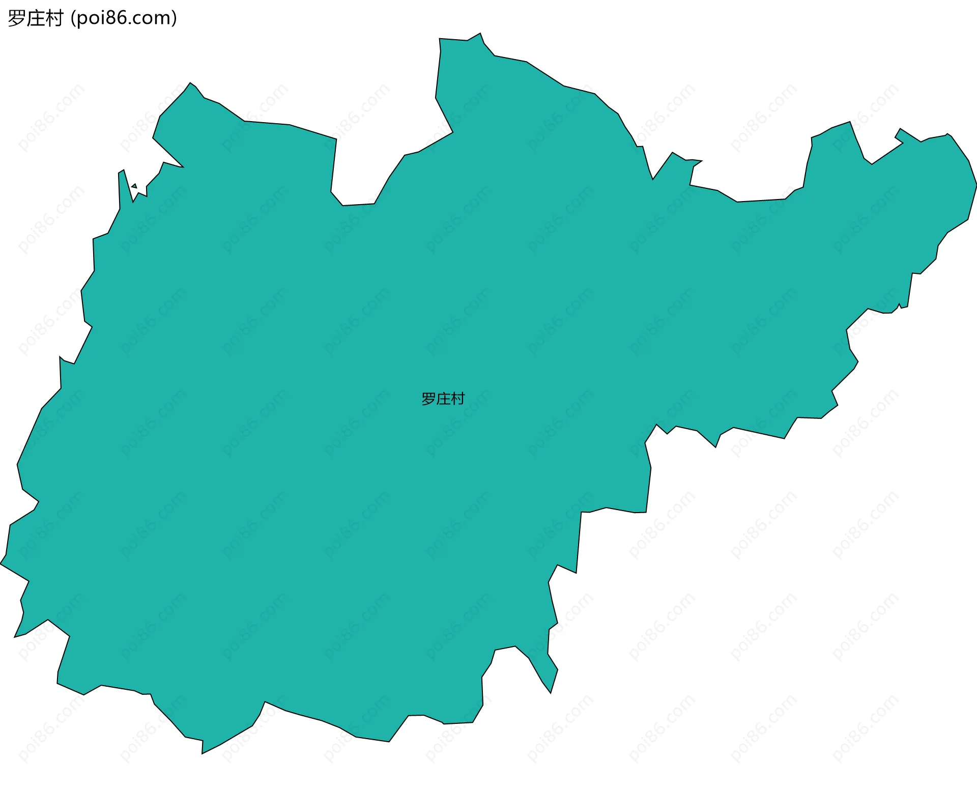 罗庄村边界地图