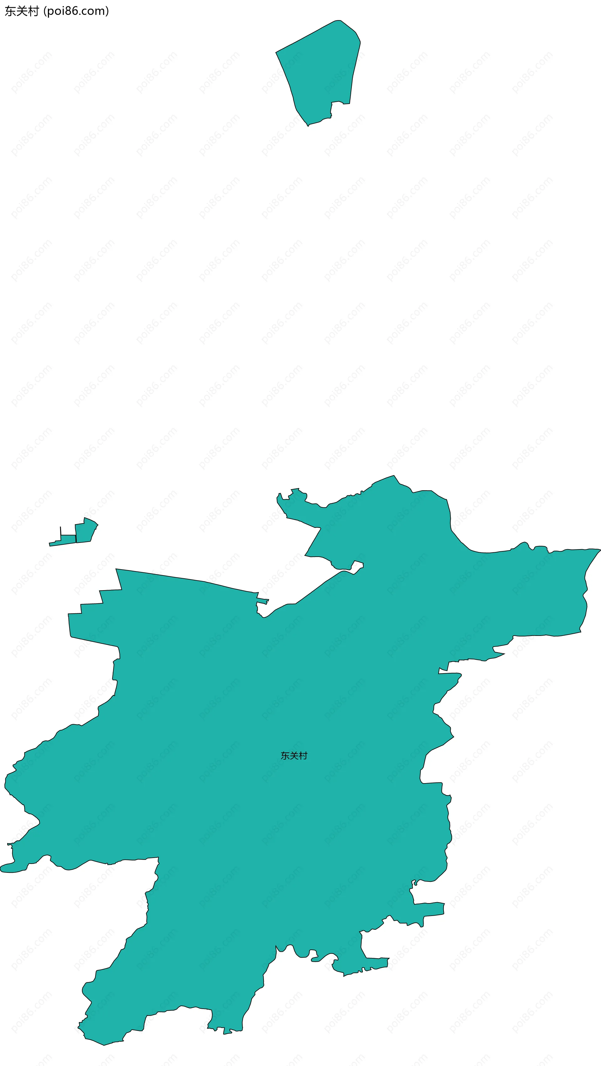 东关村边界地图