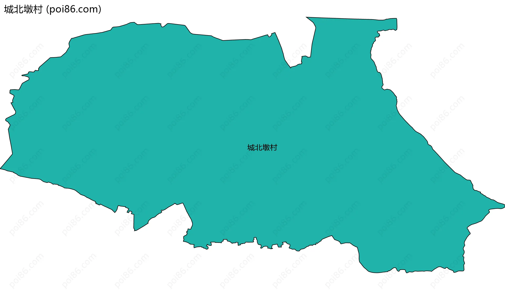 城北墩村边界地图