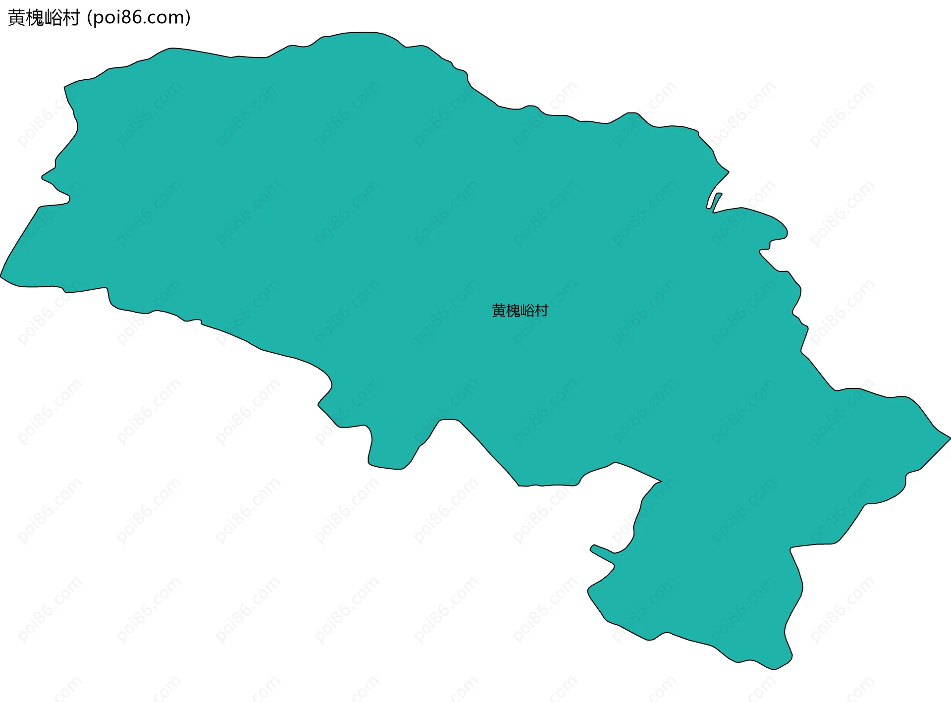 黄槐峪村边界地图