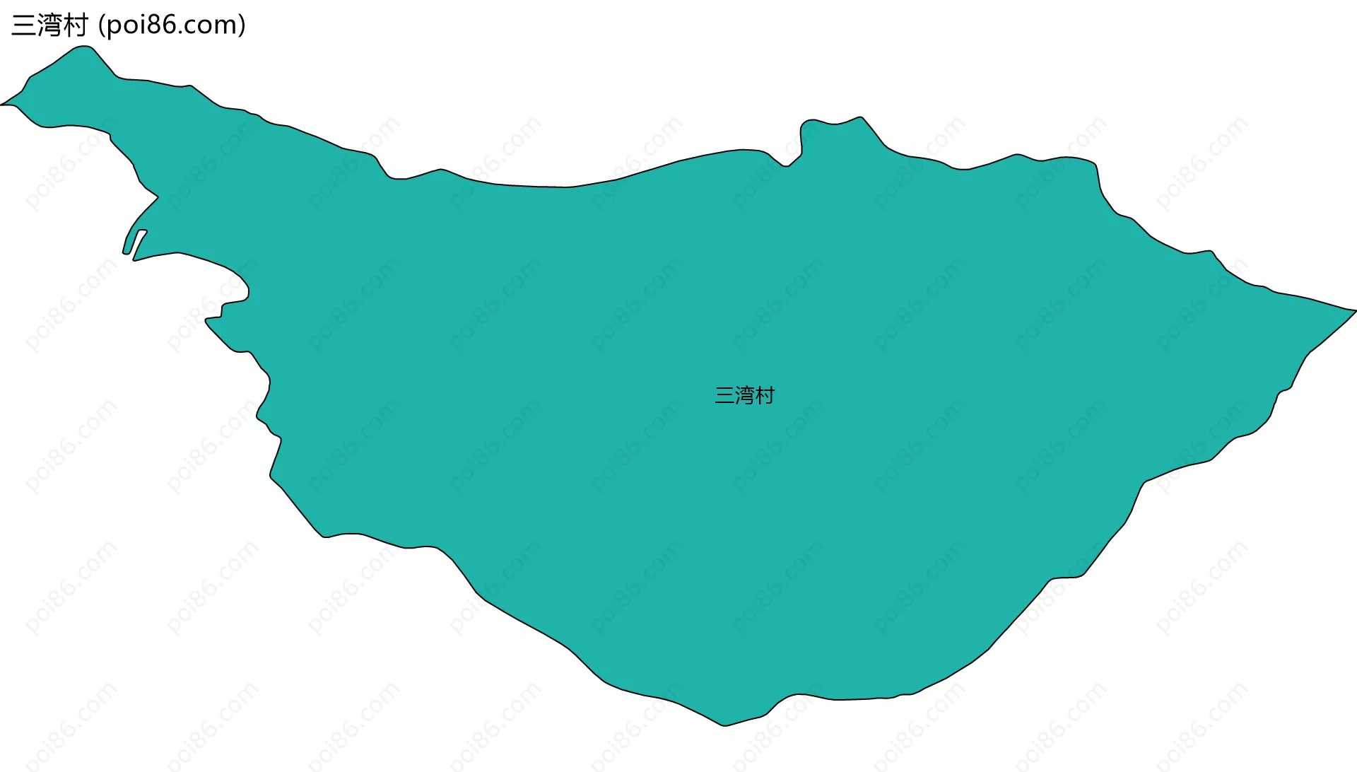 三湾村边界地图