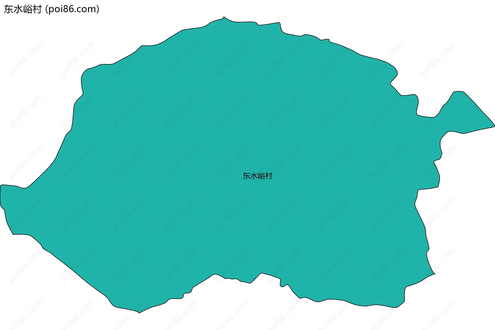 东水峪村边界地图