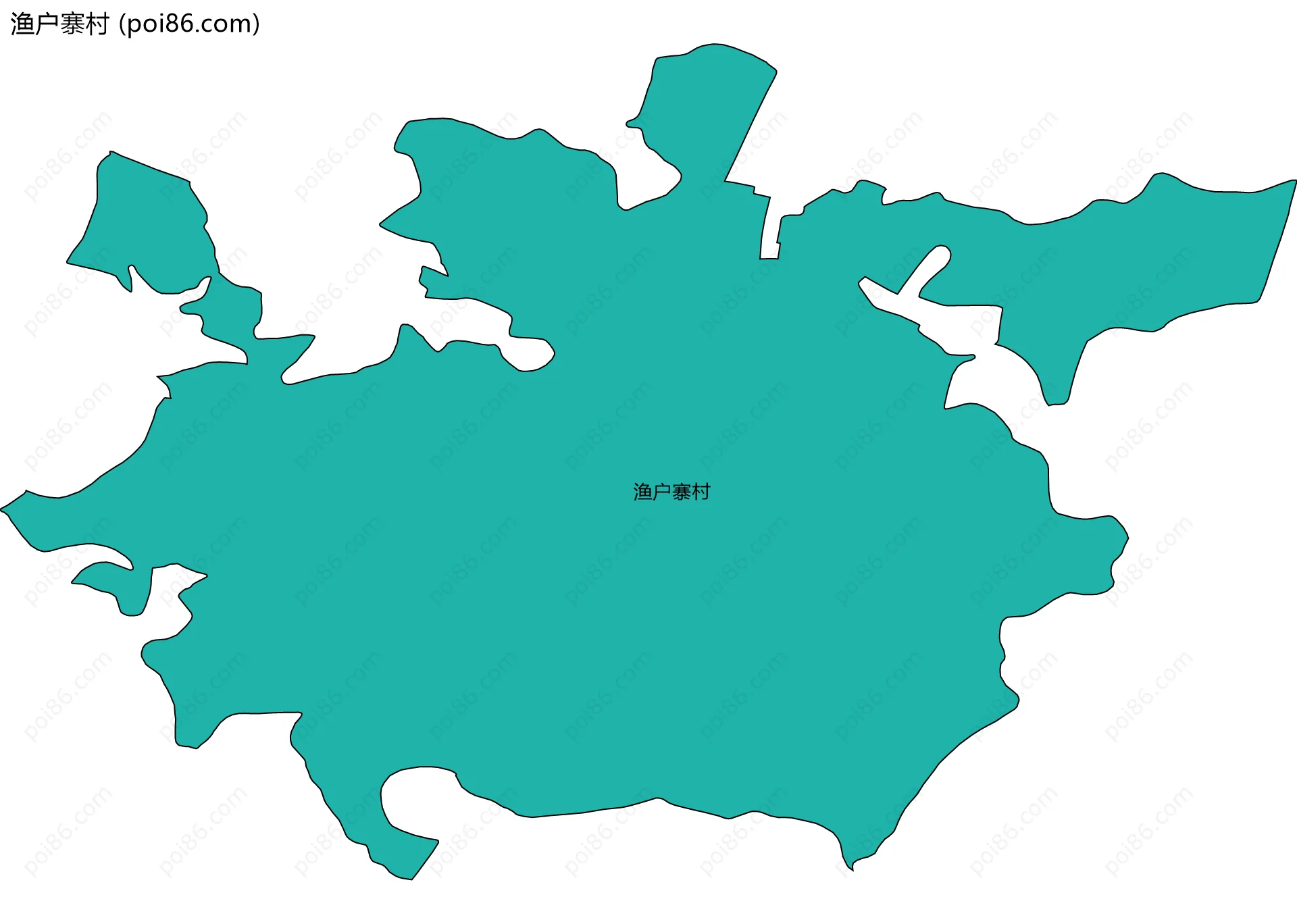渔户寨村边界地图