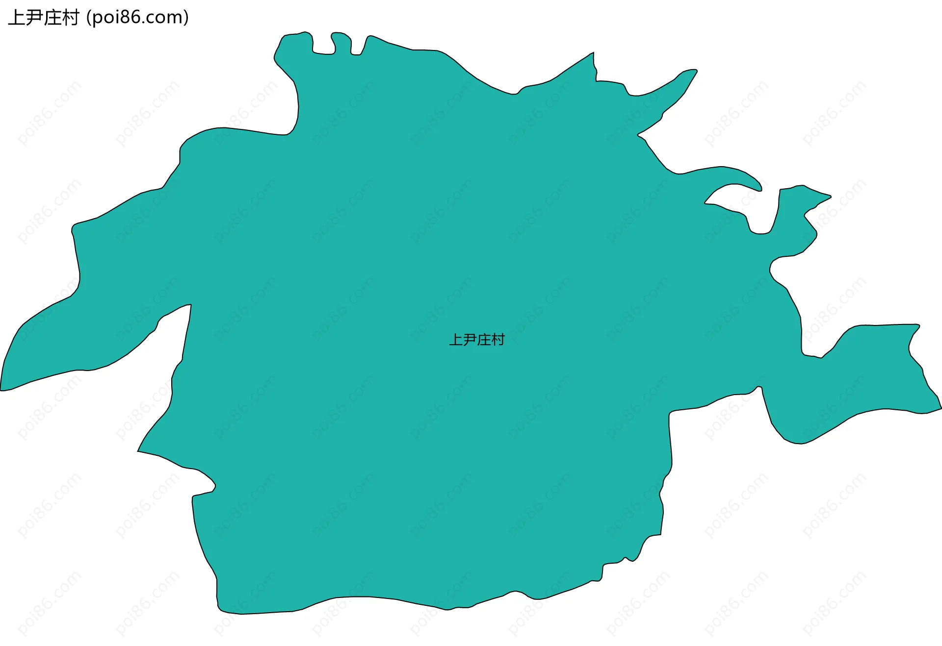 上尹庄村边界地图