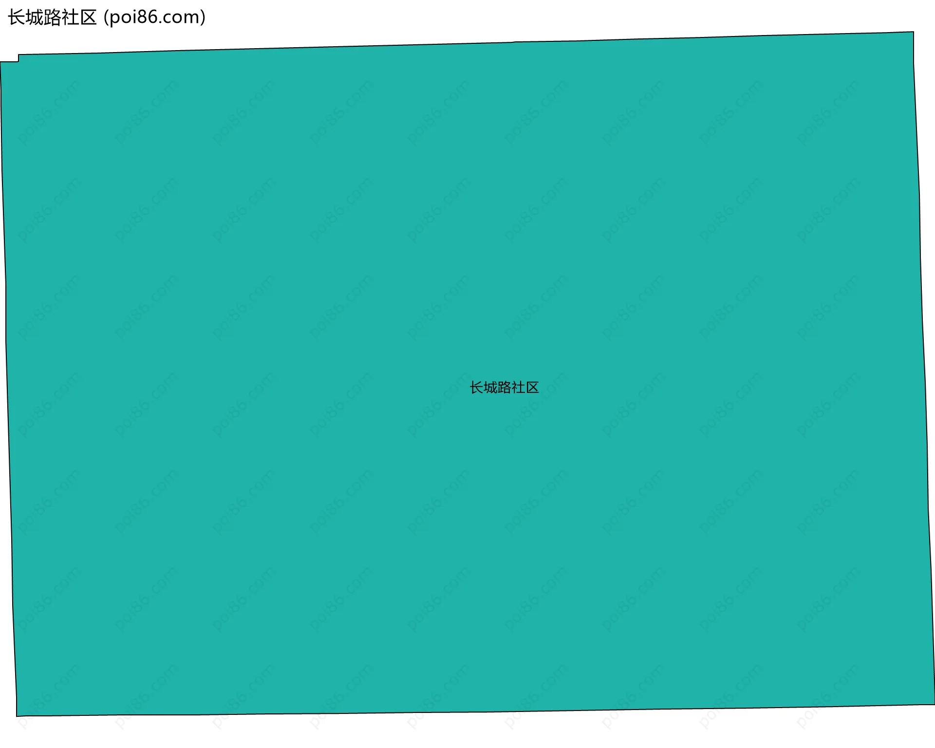 长城路社区边界地图