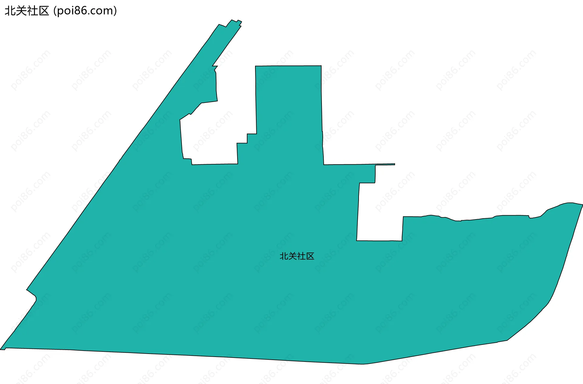 北关社区边界地图