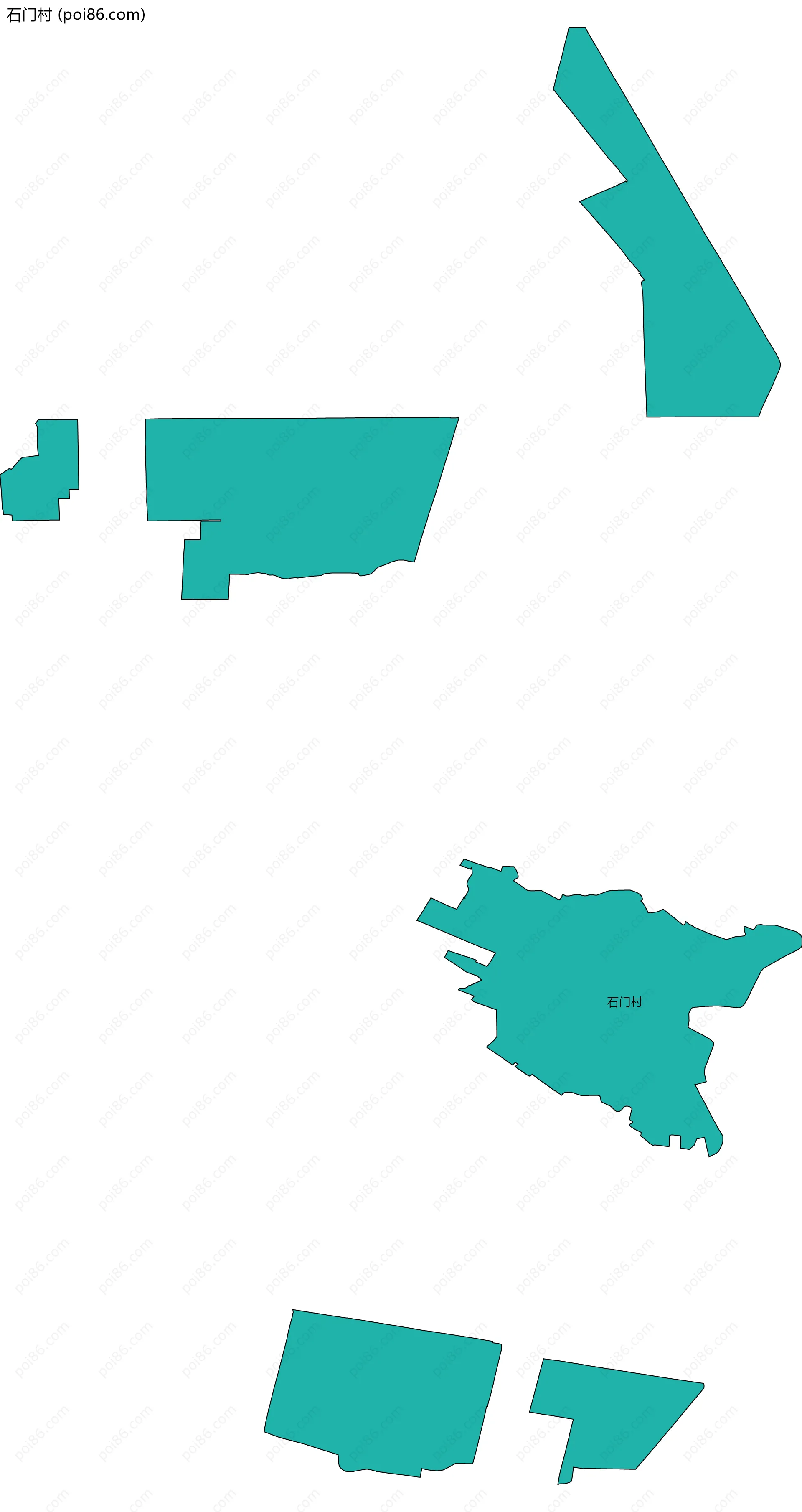 石门村边界地图