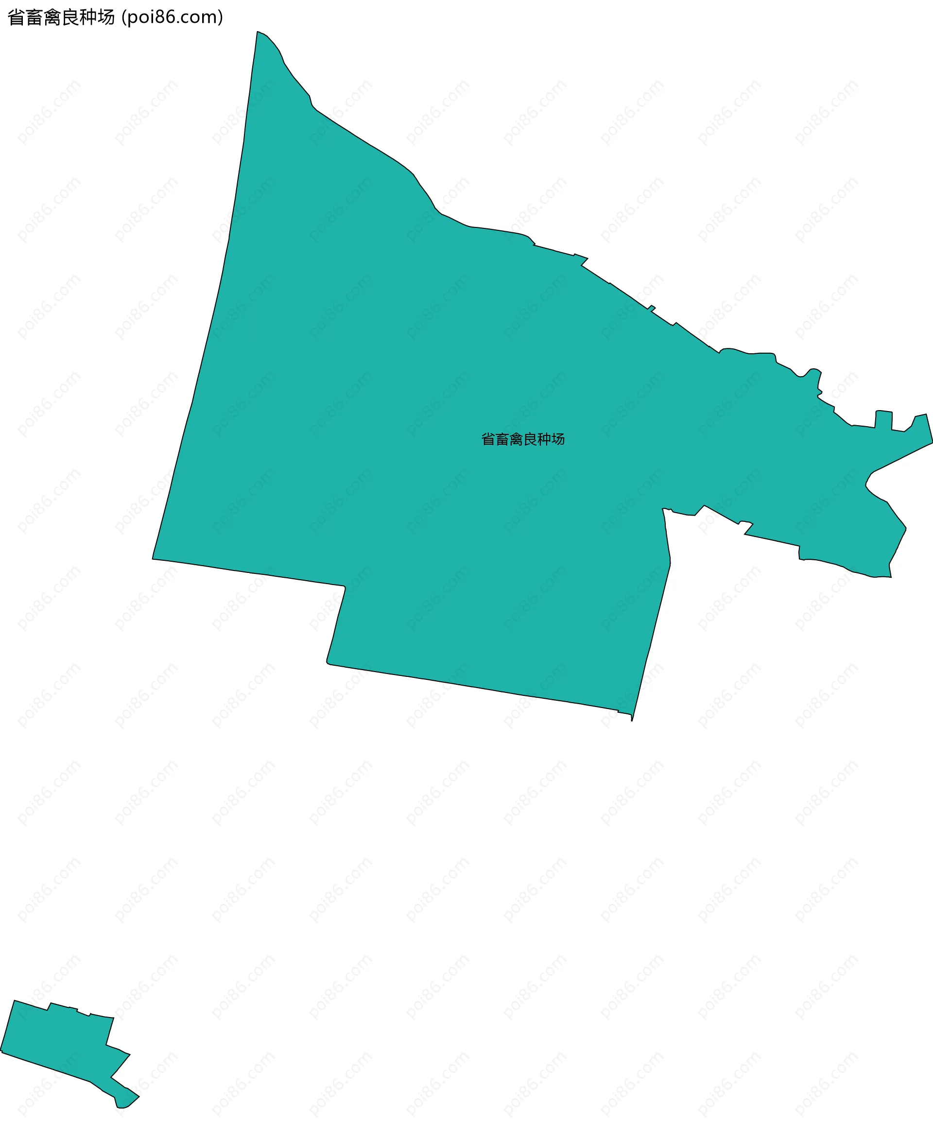 省畜禽良种场边界地图