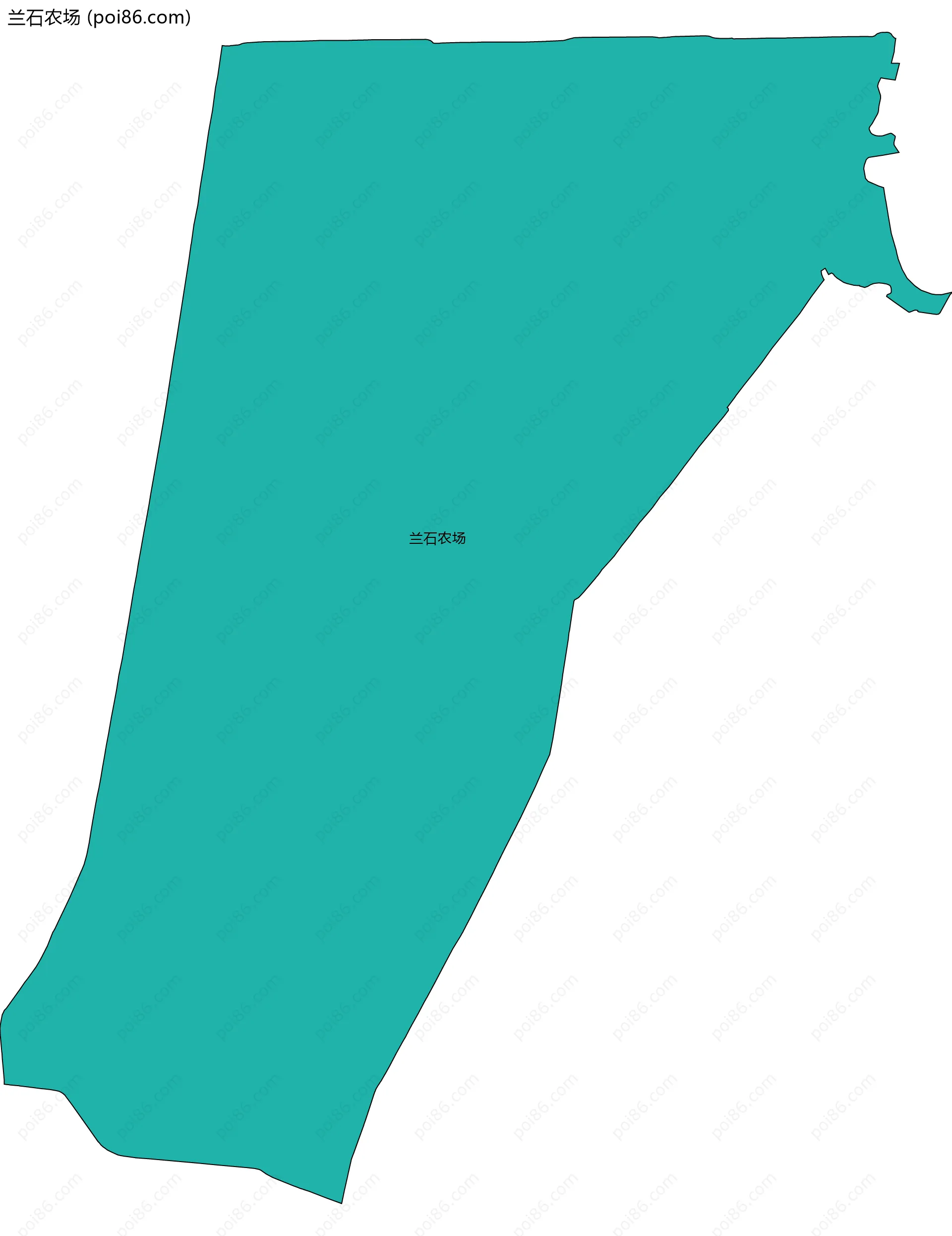 兰石农场边界地图