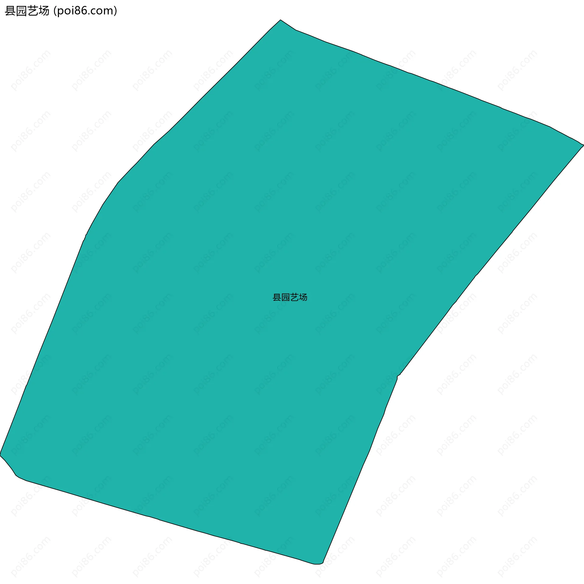 县园艺场边界地图