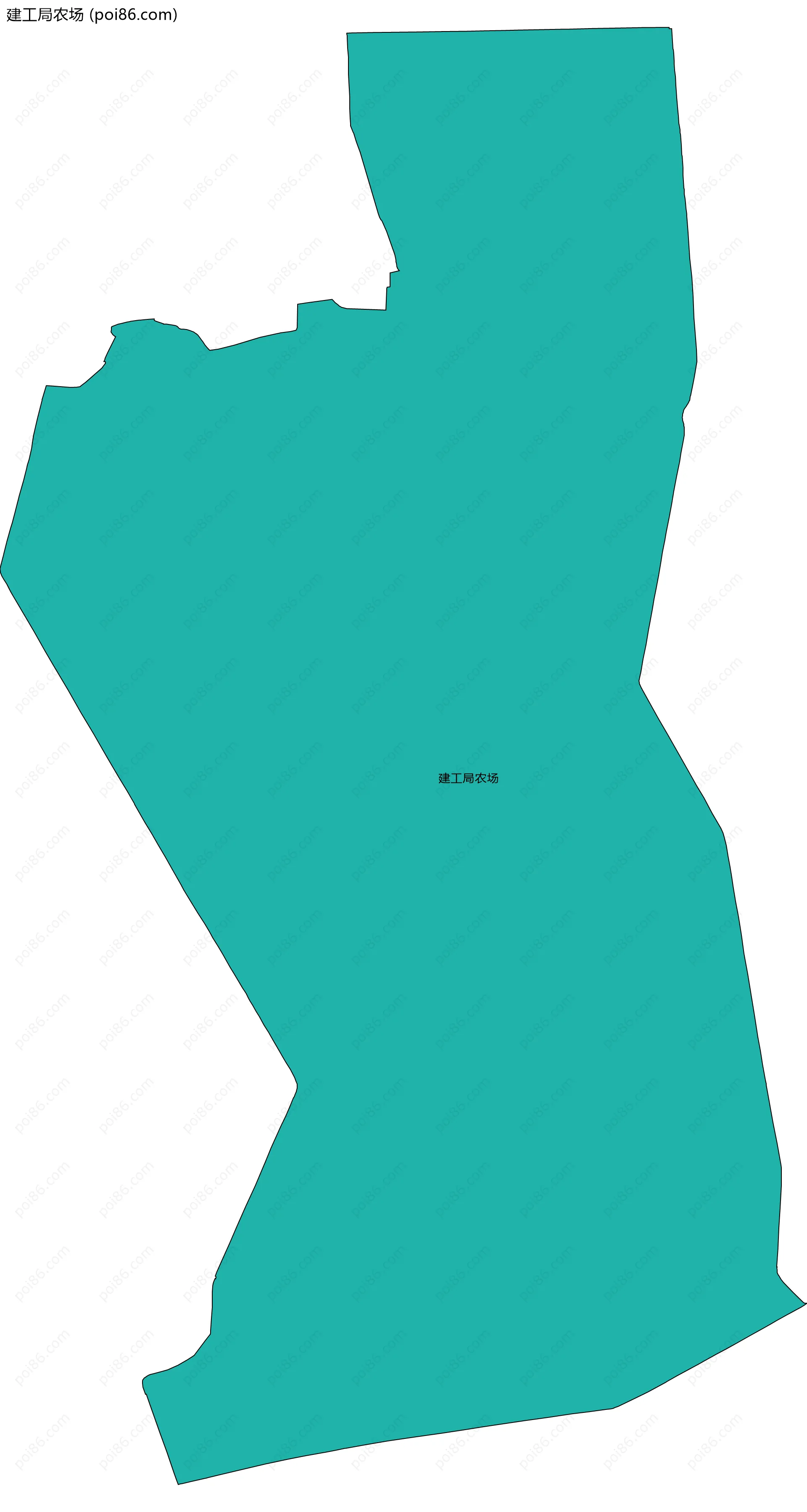 建工局农场边界地图