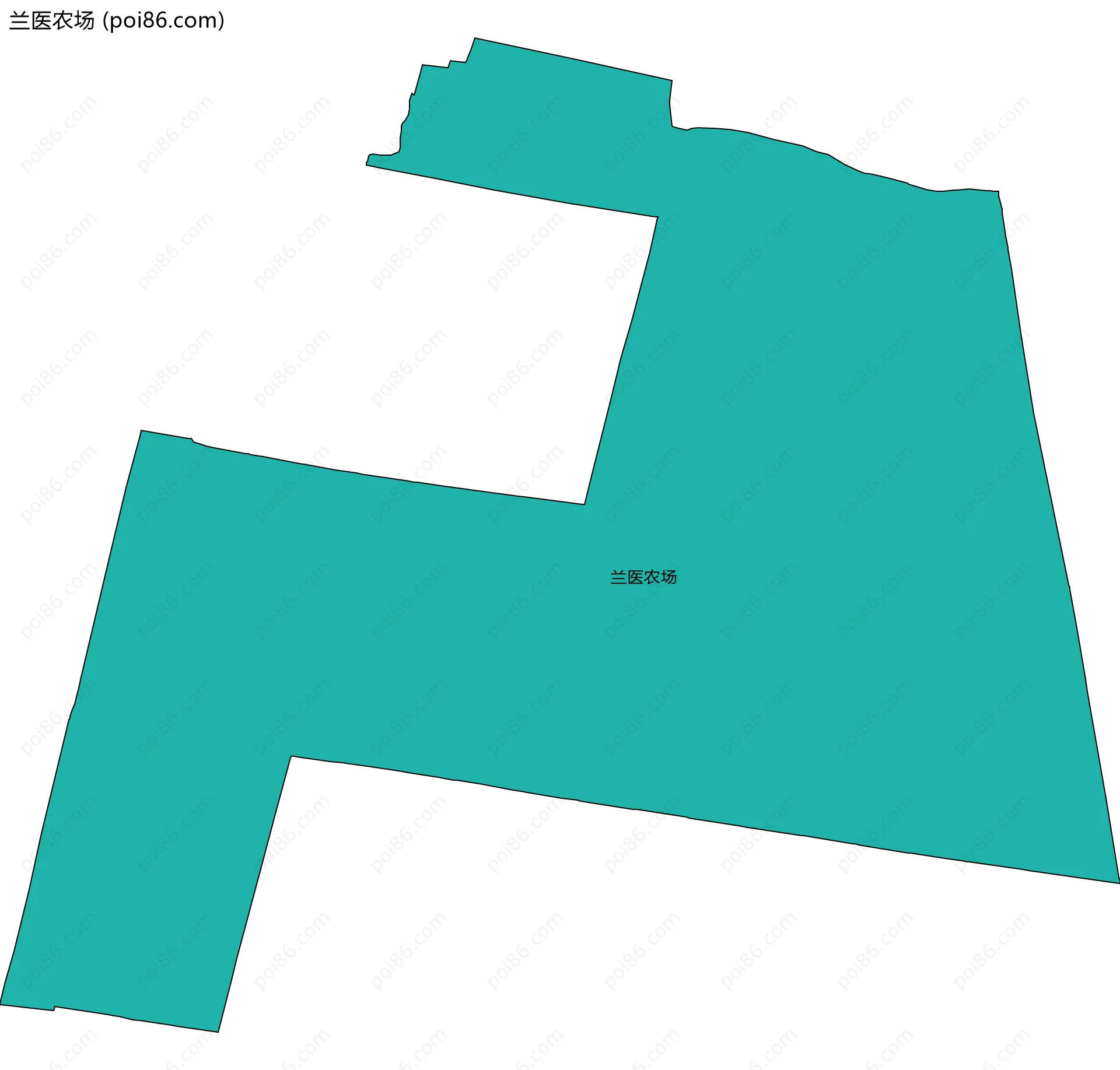 兰医农场边界地图