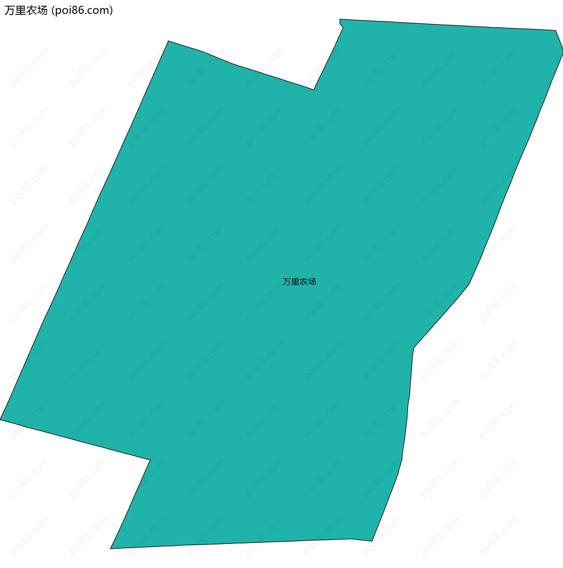 万里农场边界地图