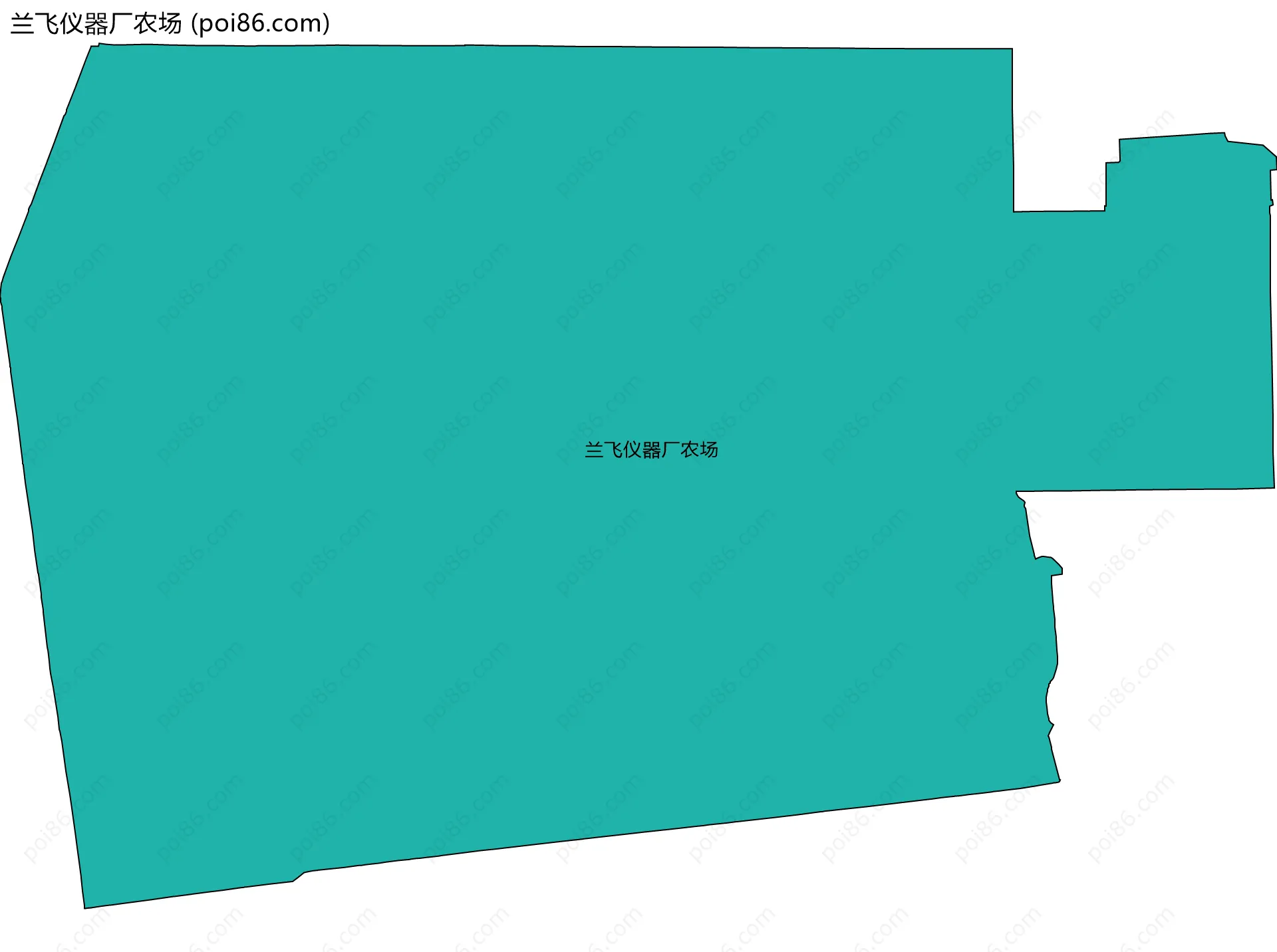 兰飞仪器厂农场边界地图