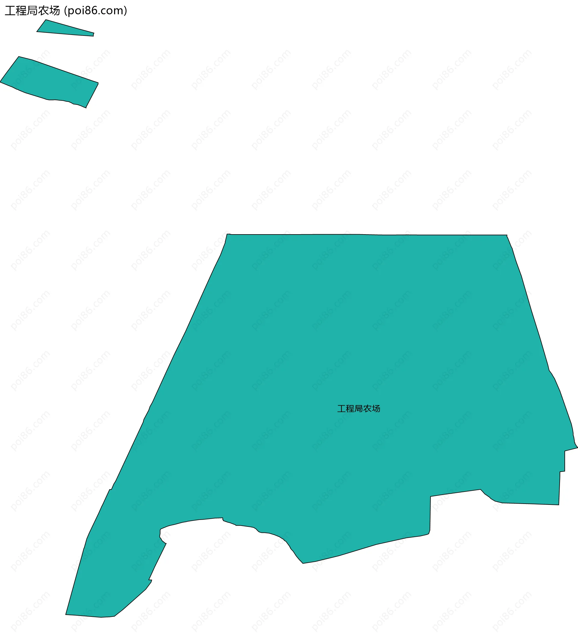 工程局农场边界地图